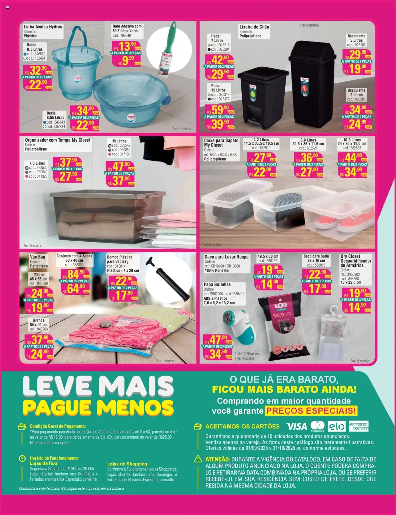 Preçolandia Folheto - válido de 01.09.2025 | Página: 2 | Produtos: Rolo, Caixa, Sutiã, Balde