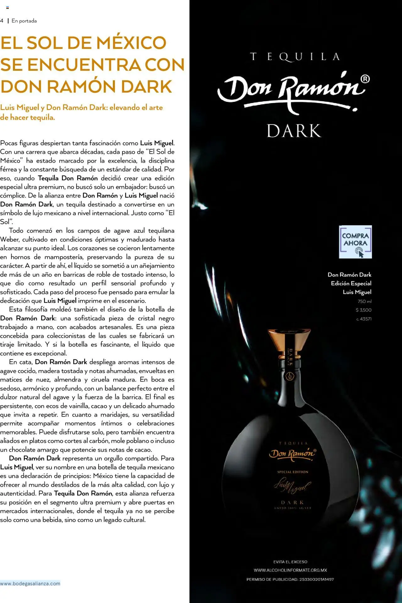 Nuevas ofertas de Bodegas Alianza válidas en toda la República Mexicana desde el 01.10.2025. ¡Encuentra las mejores ofertas en Bodegas Alianza - Catálogo Cava Morada! | Página: 6 | Productos: Almendra, Tequila, Cacao, Botella