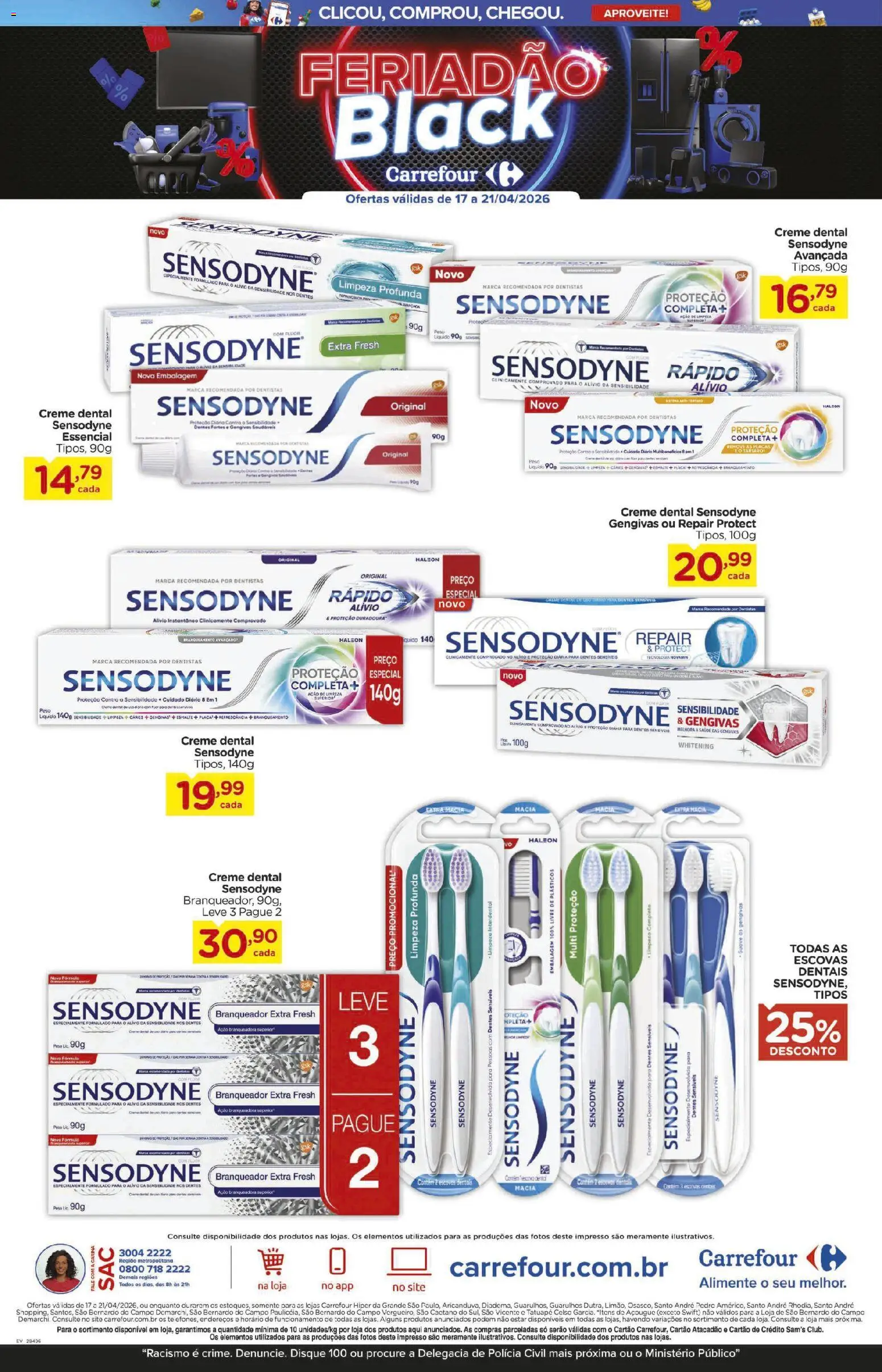 Carrefour Folheto - válido de 17.04.2026 | Página: 6 | Produtos: Creme, Creme dental