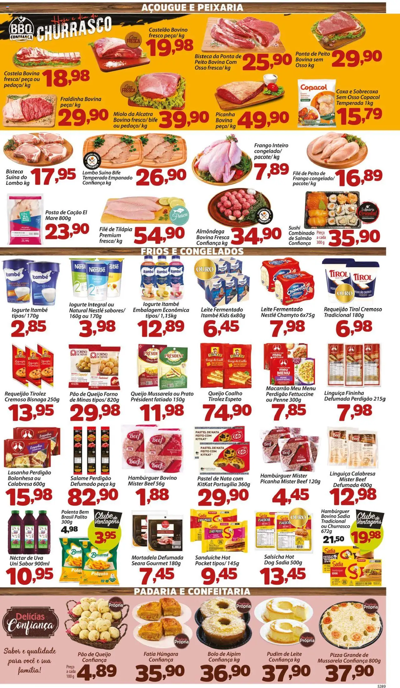 Confiança Folheto - válido de 04.07.2025 | Página: 3 | Produtos: Aipim, Salame, Queijo coalho, Pão de queijo