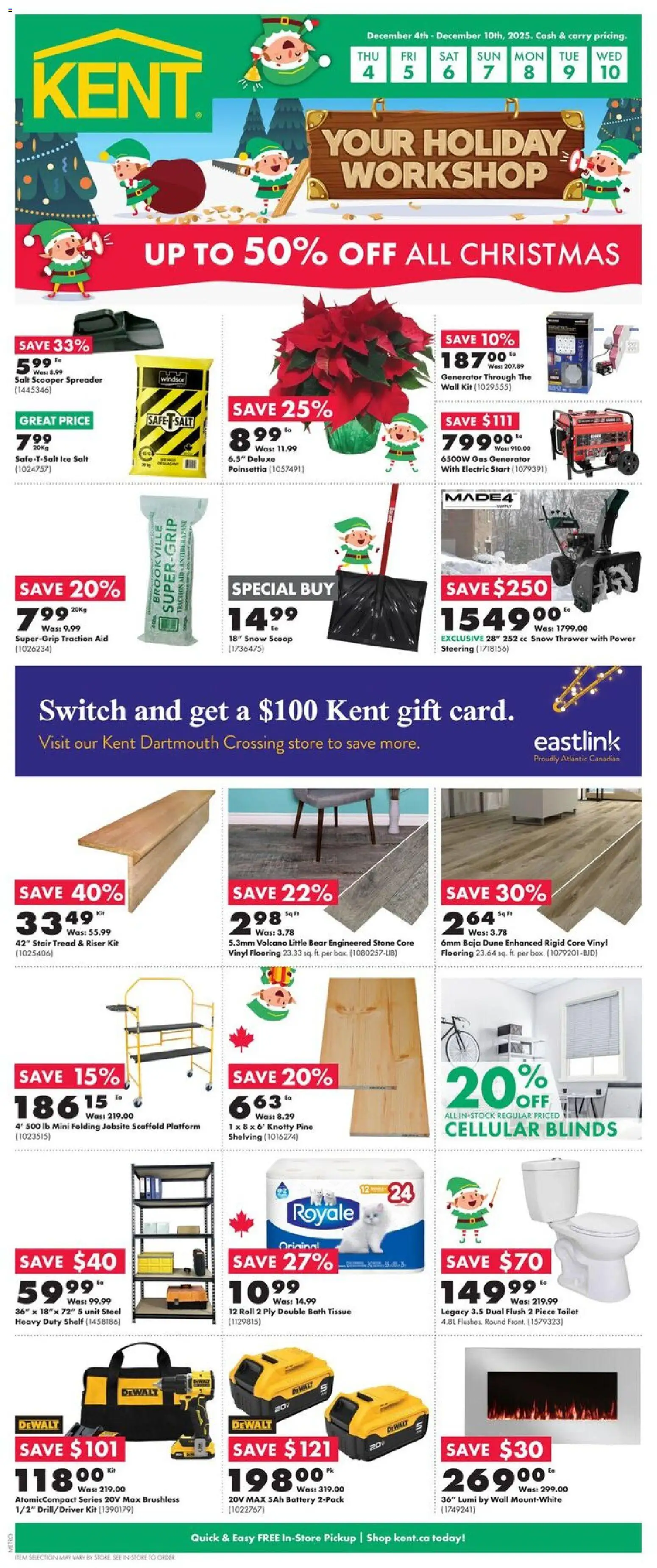 Kent flyer valid from 04.12.2025 | Page: 1 | Products: Shelf, Battery, Bath