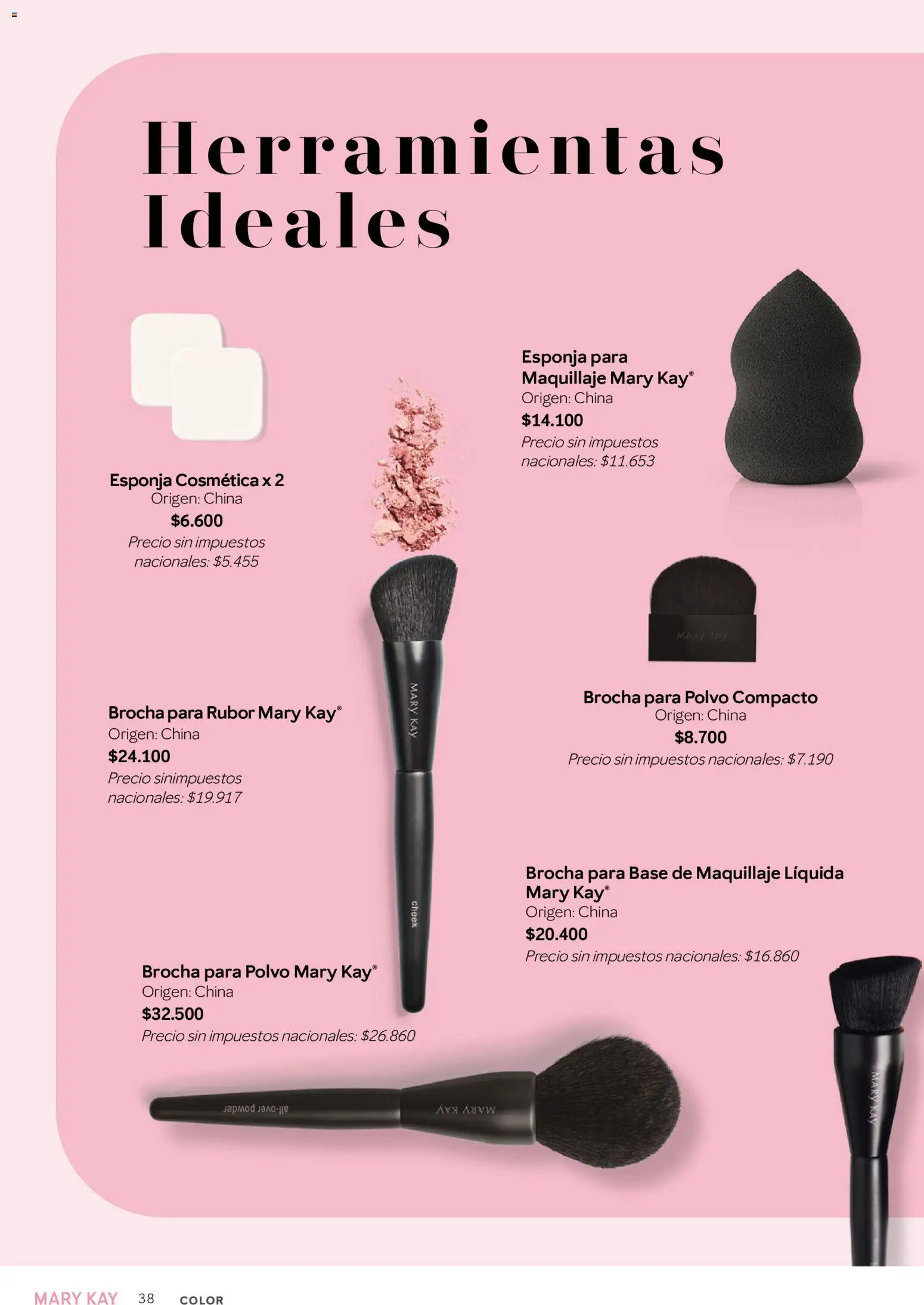 Mary Kay catálogo │ válido desde el 01.03.2026 | Página: 38 | Productos: Base de maquillaje, Polvo, Polvo compacto, Esponja