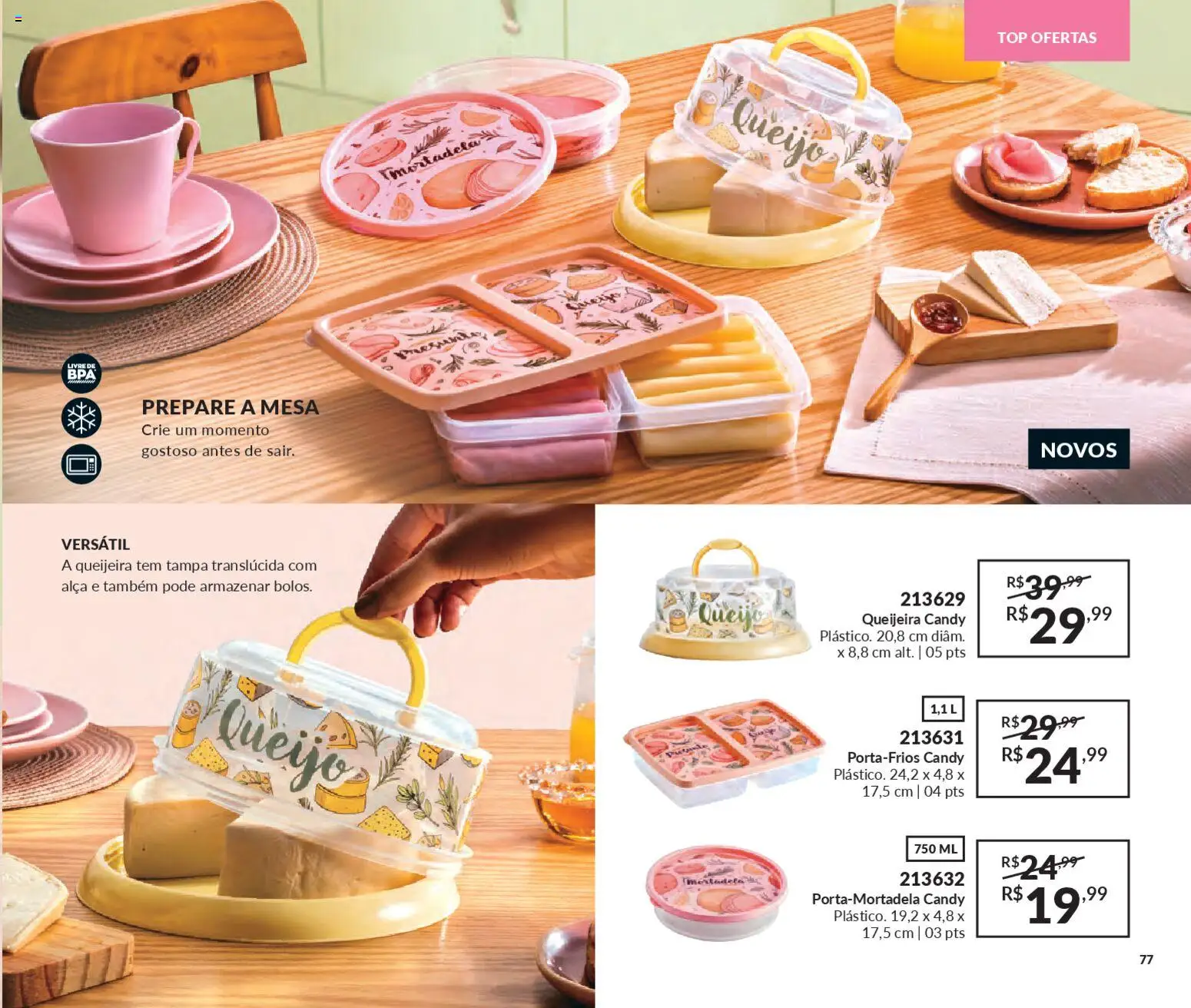 Avon Folheto - válido de 21.11.2025 | Página: 77 | Produtos: Mesa, Queijo, Presunto