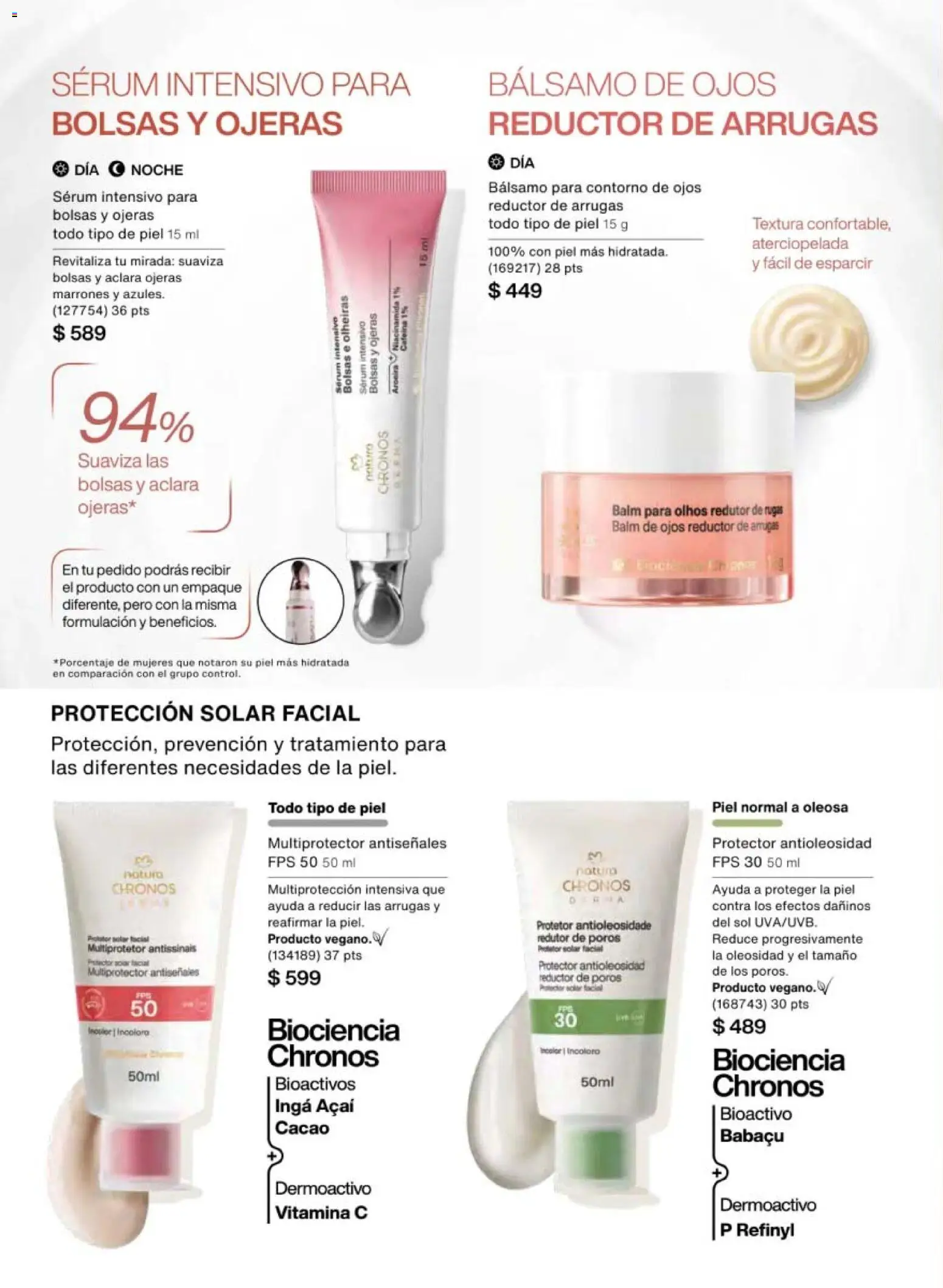 Nuevas ofertas de Natura válidas en toda la República Mexicana desde el 30.01.2026. ¡Encuentra las mejores ofertas en Natura campaña 3 2026! | Página: 64 | Productos: Contorno de ojos, Contorno, Bálsamo, Cacao