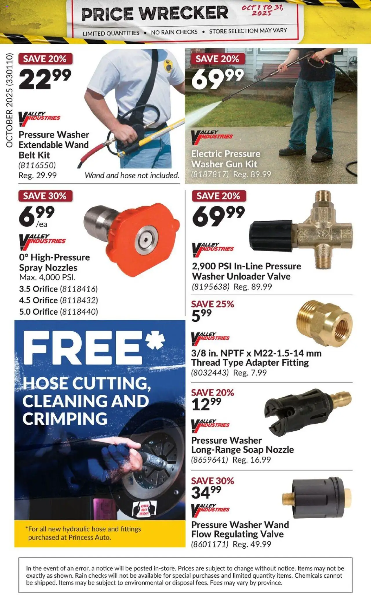 Princess Auto flyer valid from 01.10.2025 | Page: 30 | Products: Belt, Adapter, Soap