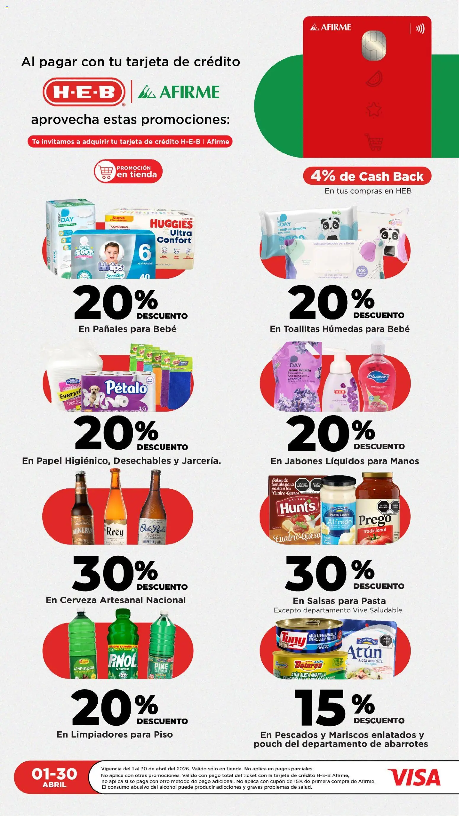 Nuevas ofertas de H-E-B válidas en toda la República Mexicana desde el 07.04.2026. ¡Encuentra las mejores ofertas en H-E-B folleto Calidad! | Página: 3 | Productos: Agua, Queso, Aceite, Jabón