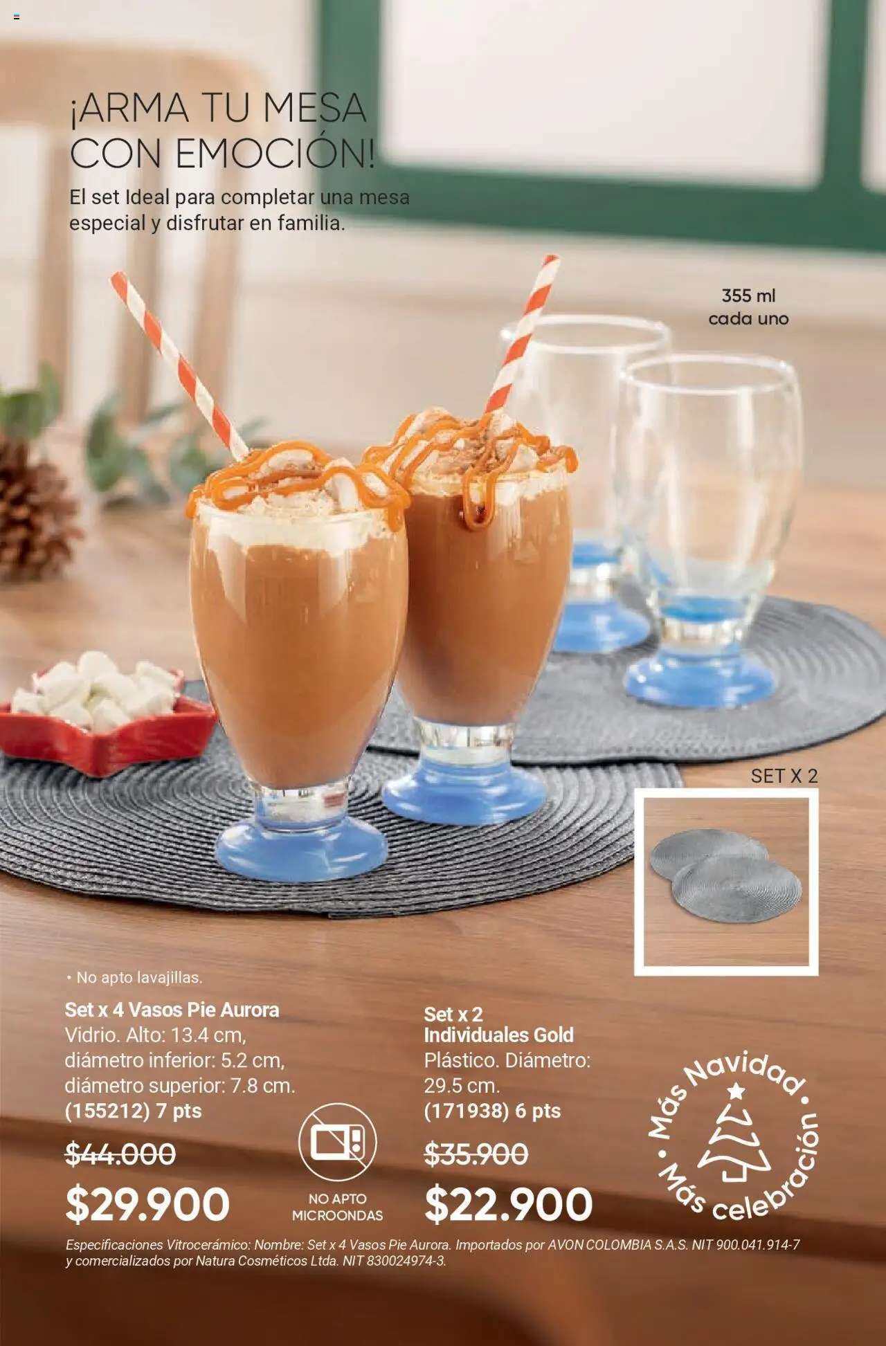 Avon revista - valida desde el 12.09.2025 | Página: 15 | Productos: Vasos, Mesa, Microondas