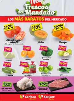 Vista previa de Soriana - Frescos del Mandado Mercado: Ver, Tab, Chis, Camp, Yuc y Q. Roo, nuevo folleto de la tienda, válido en México a partir del 11.11.2025