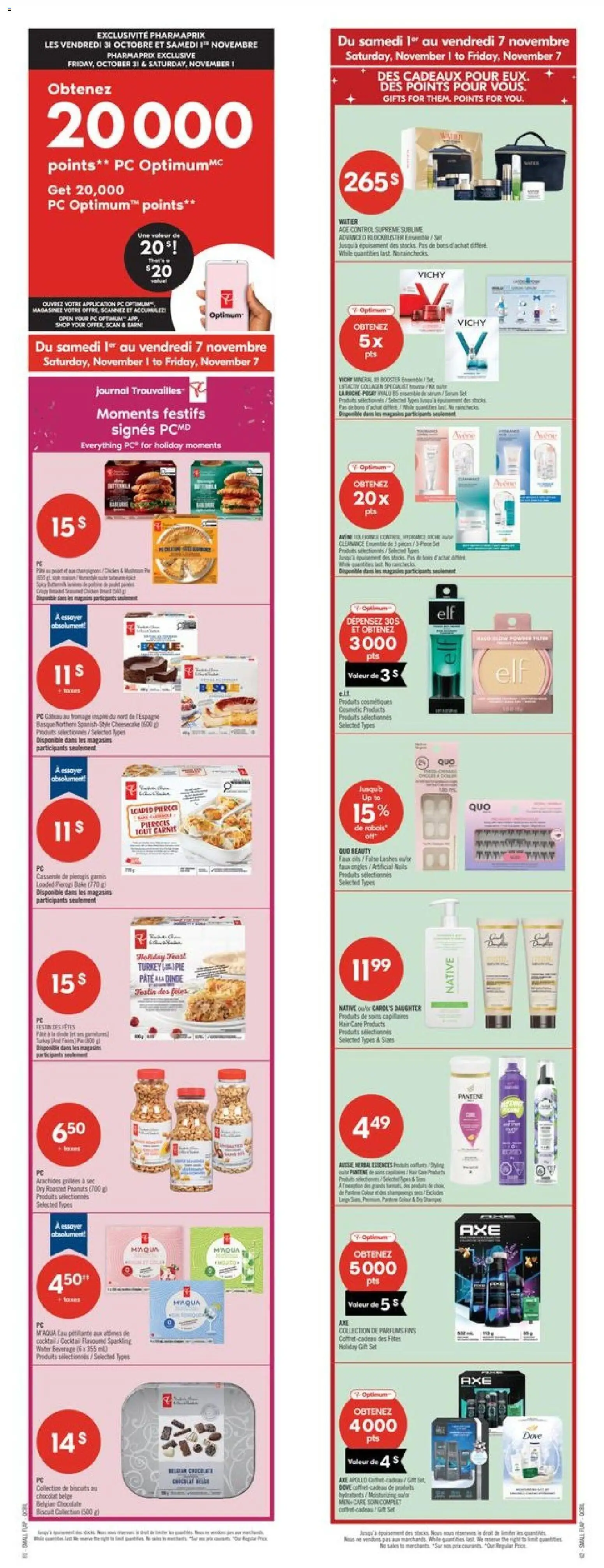 Pharmaprix flyer valid from 01.11.2025 | Page: 1 | Products: PC, Turkey, Robot, Fragrance