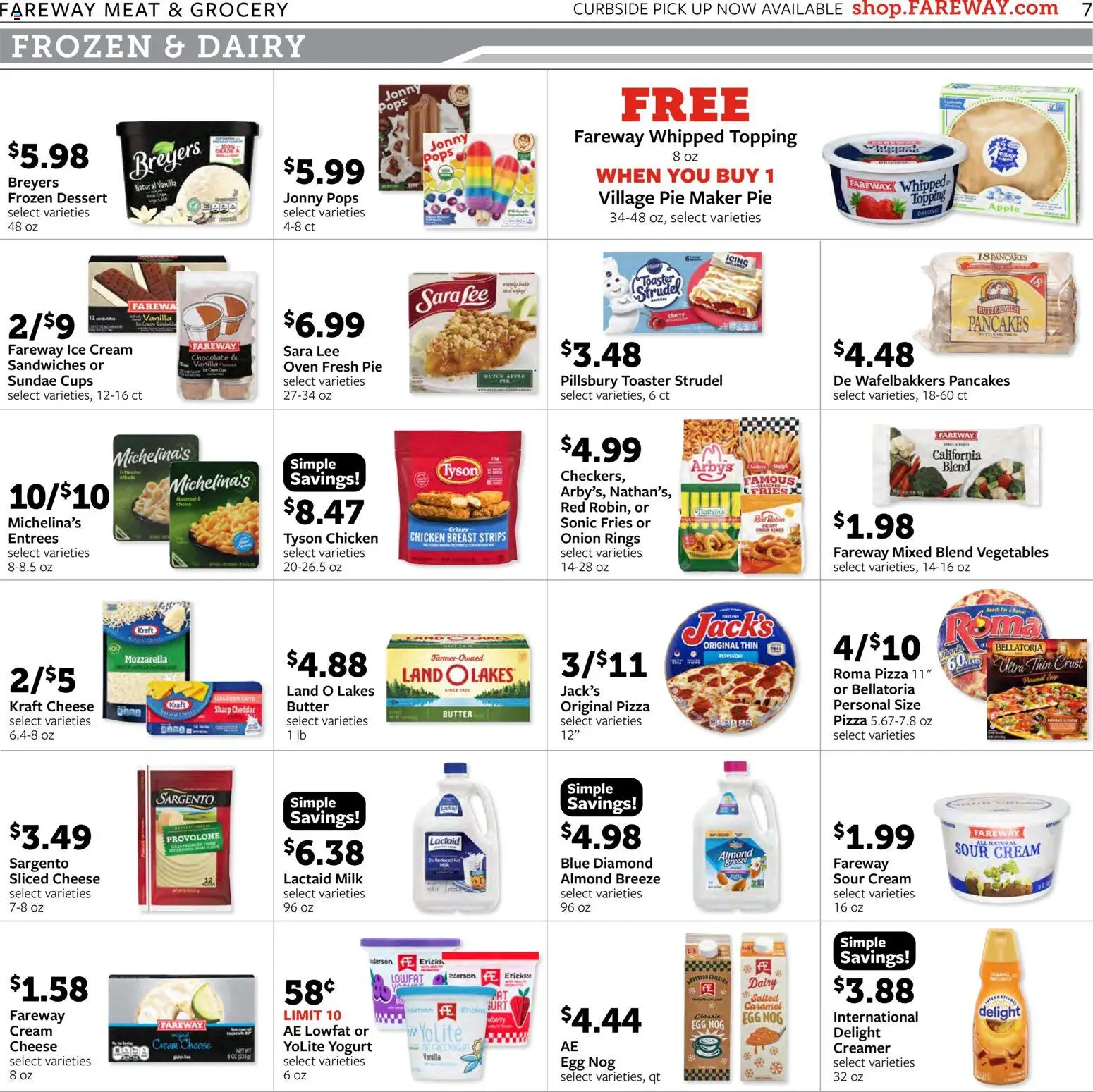 Fareway Weekly Ad - valid from 08.12.2025 | Page: 7 | Products: Yogurt, Chocolate, Cream, Ice cream