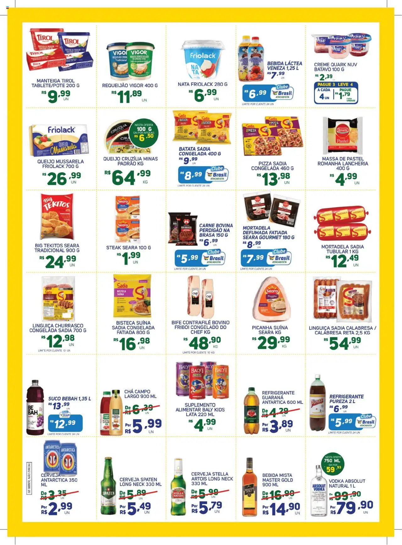 Brasil Atacadista Folheto - válido de 16.09.2025 | Página: 3 | Produtos: Queijo, Pizza, Carne, Bebida