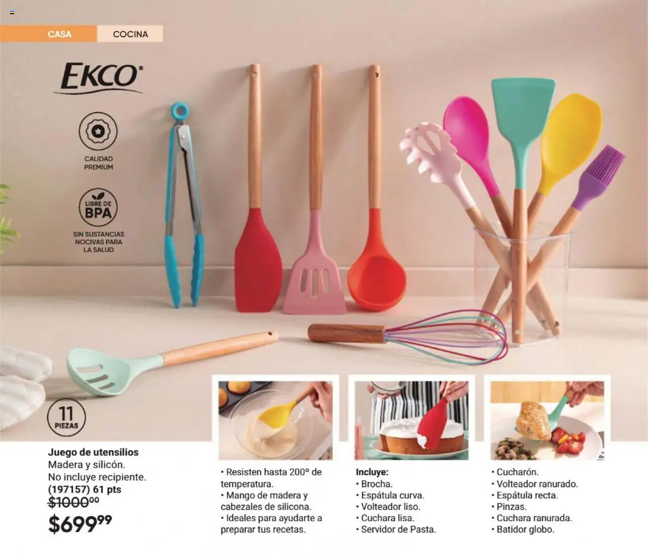 Nuevas ofertas de AVON válidas en toda la República Mexicana desde el 13.09.2025. ¡Encuentra las mejores ofertas en AVON - Casa & Estilo 14 2025! | Página: 64 | Productos: Espátula, Cocina, Batidor, Cuchara