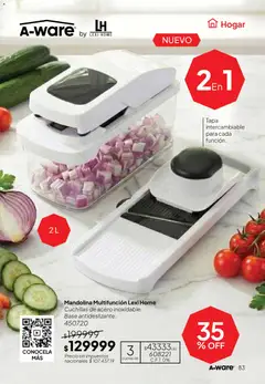 Vista previa Tupperware Folleto válido desde el 09.03.2026 | Página: 84 | Productos: Mandolina