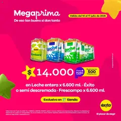 Éxito revista - valida desde el 14.07.2025 | Página: 5 | Productos: Leche