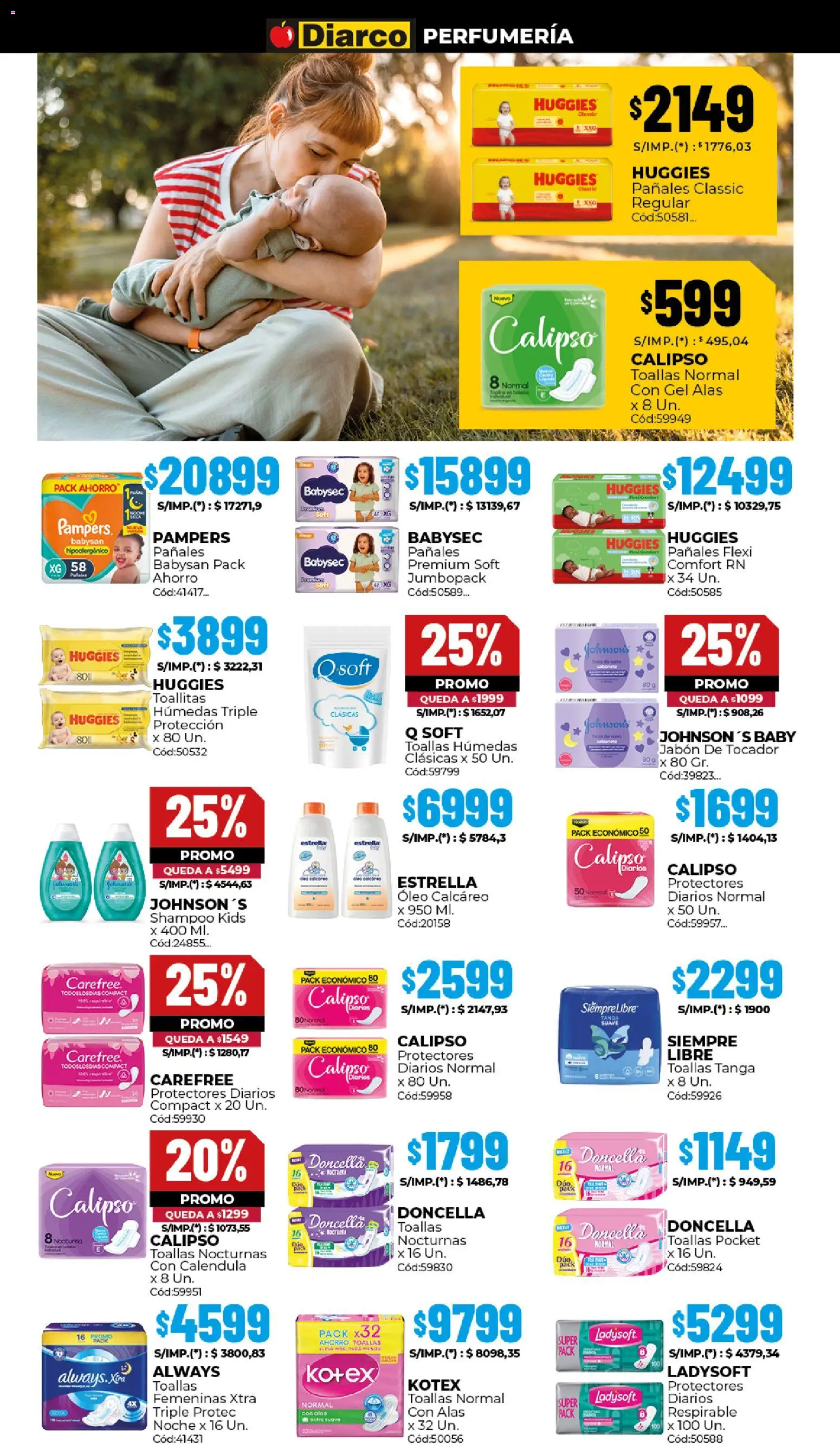 Diarco ofertas │ válido desde el 22.12.2025 | Página: 13 | Productos: Shampoo, Jabón, Pañales, Protectores diarios