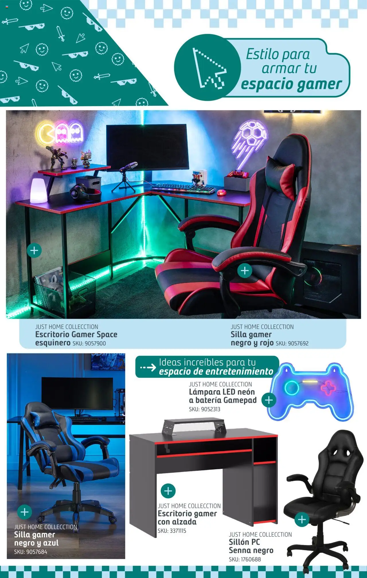 Sodimac ofertas │ válido desde el 13.02.2025 | Página: 12 | Productos: Silla gamer, Escritorio, Silla, Lámpara