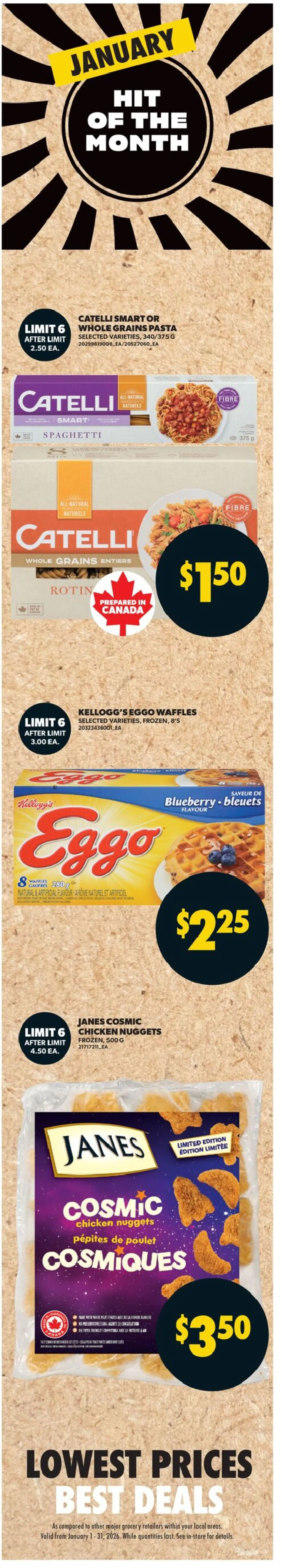 Real Canadian Superstore flyer valid from 01.01.2026 | Page: 5 | Products: Pasta, Chicken