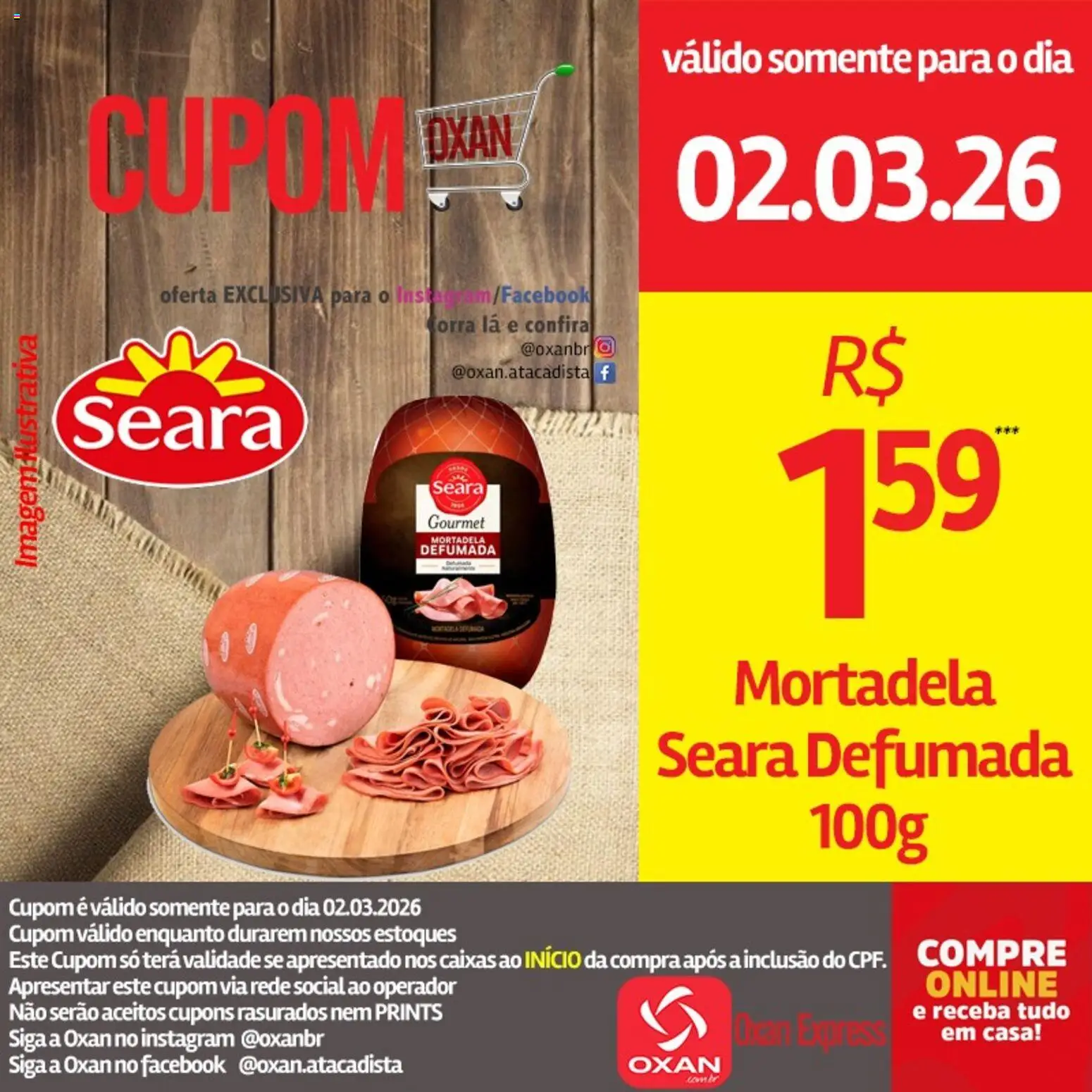 Oxan Atacadista Folheto - válido de 02.03.2026 | Página: 6 | Produtos: Mortadela