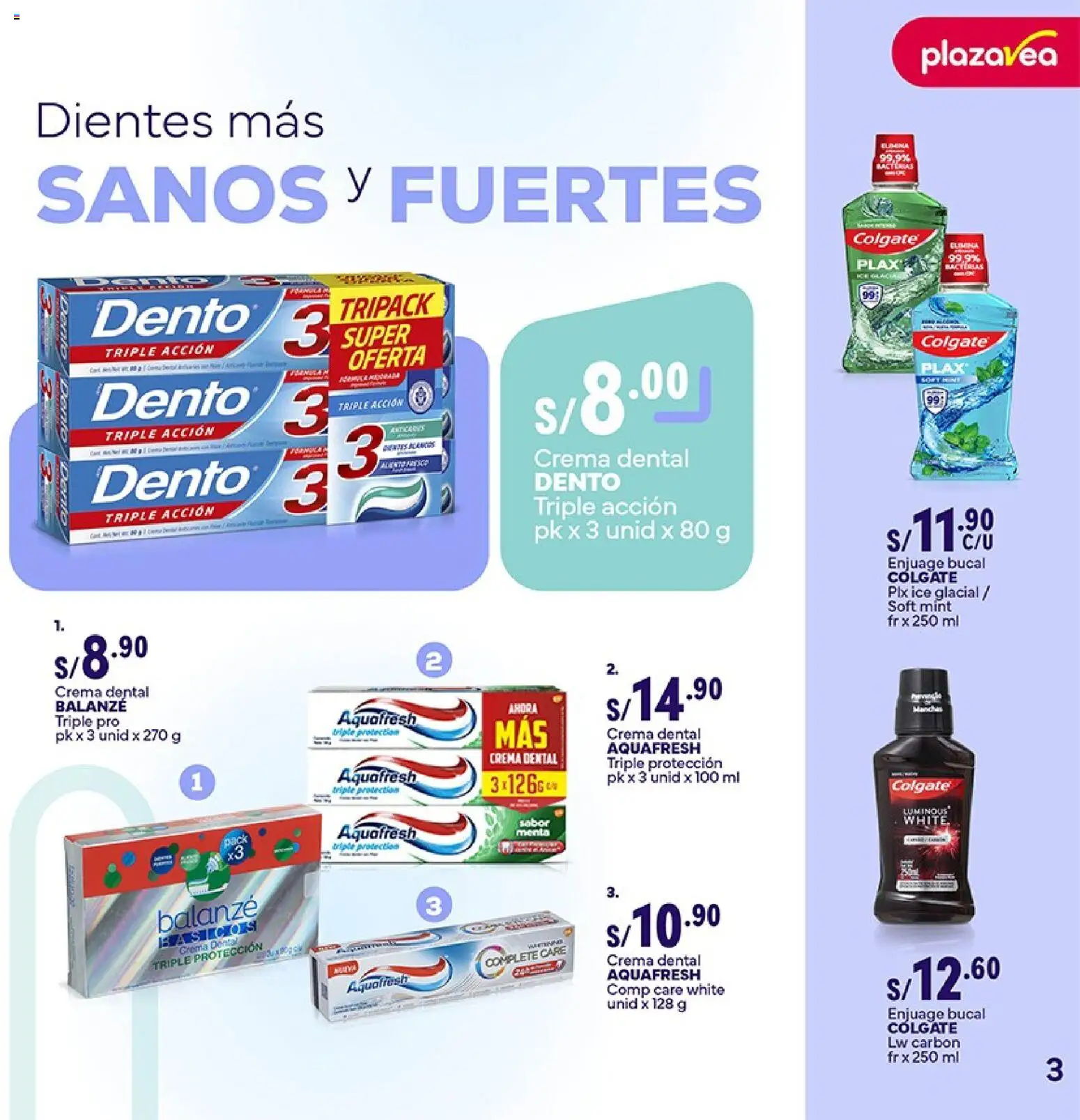 Catálogo Plaza Vea válido desde 23.03.2026 | Página: 3 | Productos: Crema