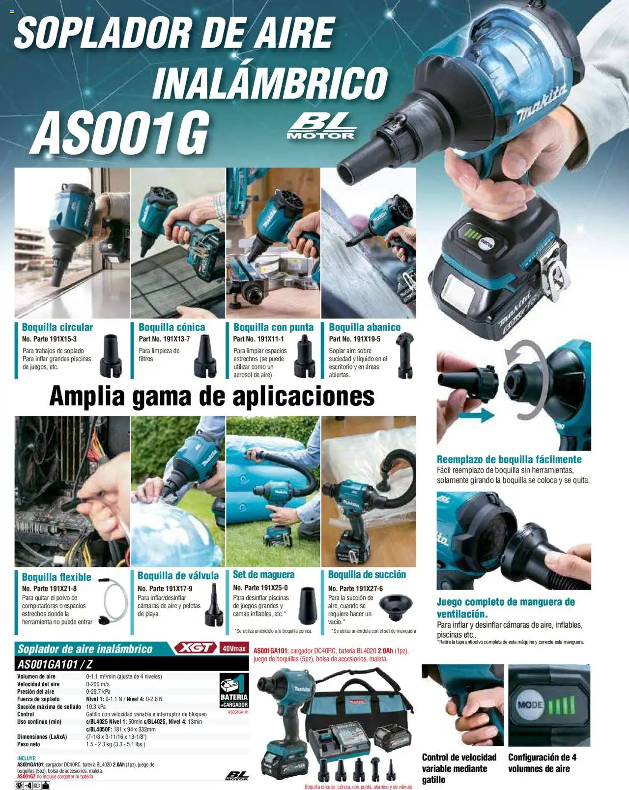 Nuevas ofertas de Makita válidas en toda la República Mexicana desde el 08.07.2024. ¡Encuentra las mejores ofertas en Makita catálogo Accesorios! | Página: 292 | Productos: Bolsa, Escritorio, Batería, Polvo