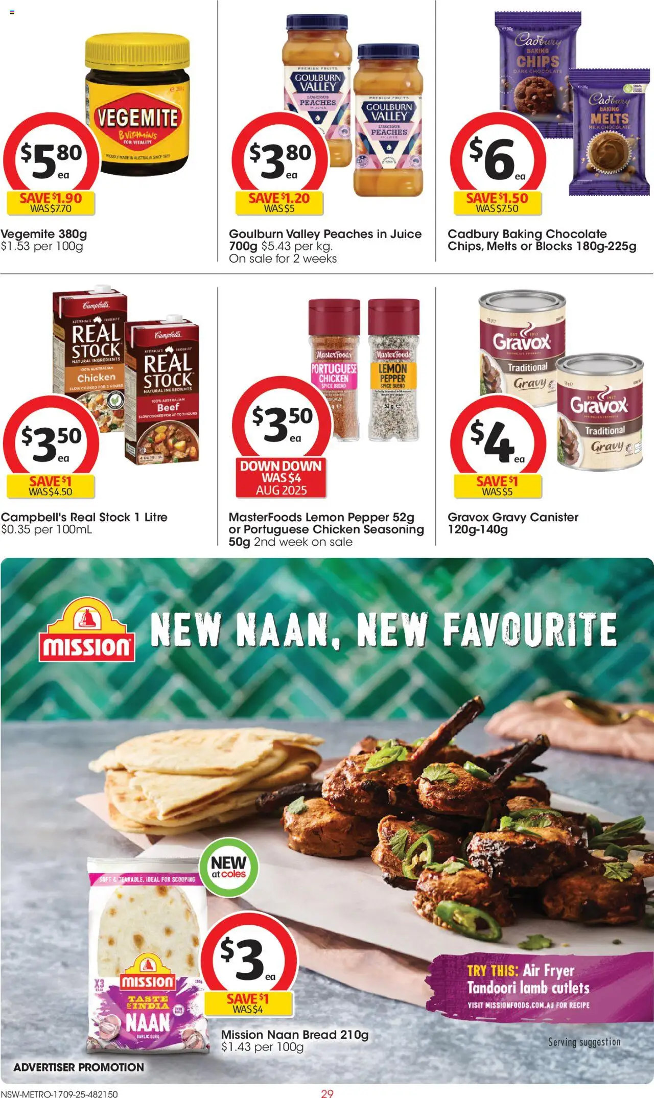 Coles catalogue - valid from 17.09.2025 | Page: 29 | Products: Bread, Fruits, Garlic, Vegemite
