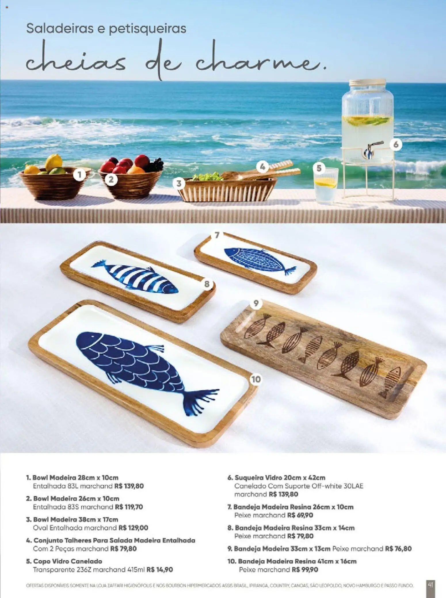 Zaffari Folheto - válido de 27.11.2025 | Página: 41 | Produtos: Talheres, Peixe, Salada, Bandeja