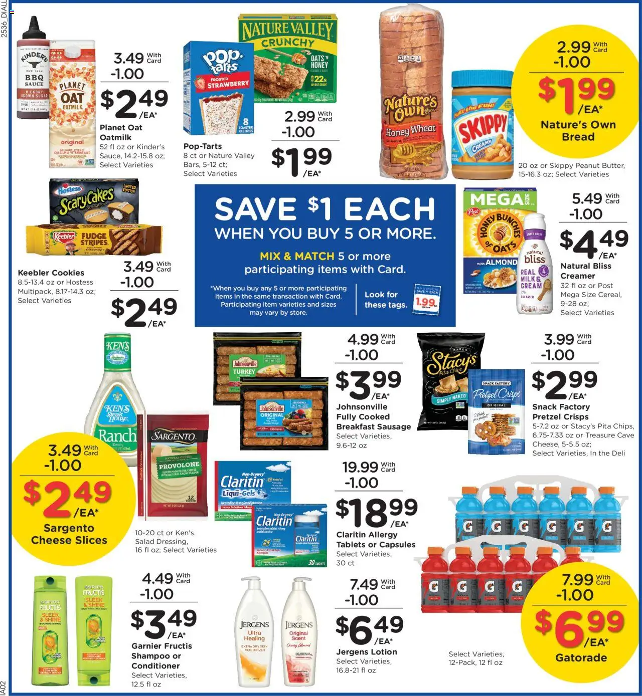 Dillons Weekly Ad - valid from 08.10.2025 | Page: 5 | Products: Cream, Cookies, Salad, Sauce