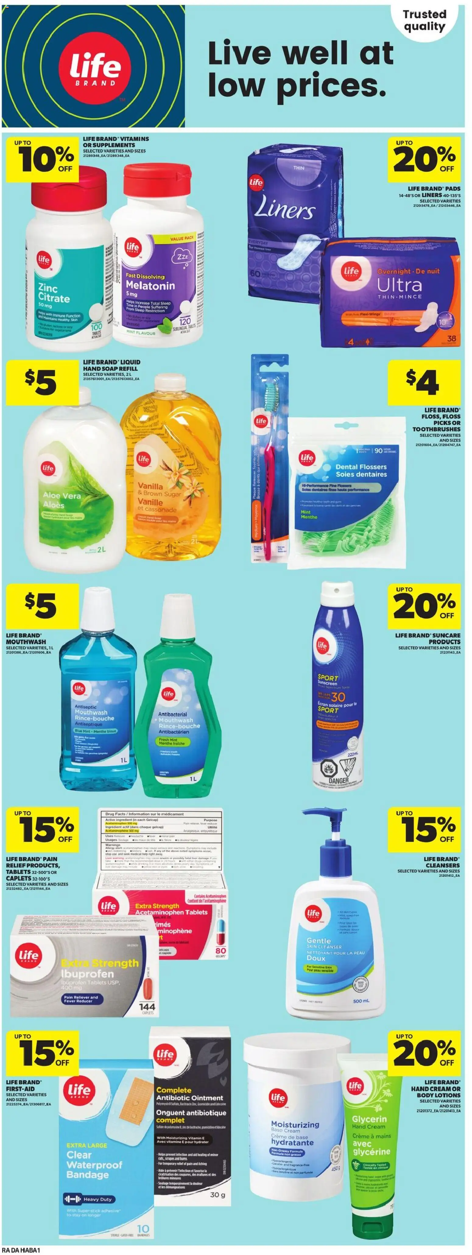 Atlantic Superstore flyer valid from 30.04.2026 | Page: 13 | Products: Cream, Sunscreen, Hand cream, Soap