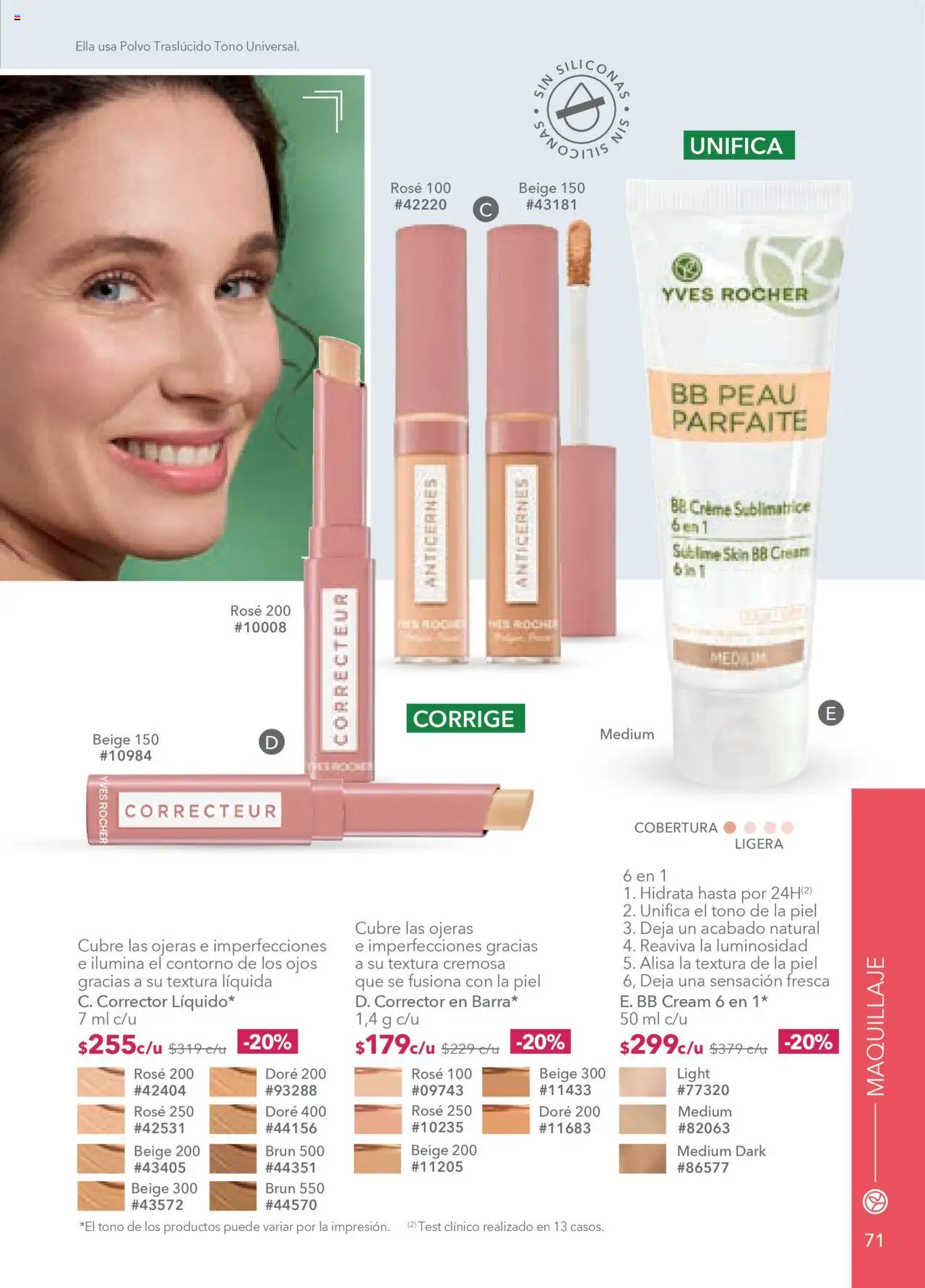 Nuevas ofertas de Yves Rocher válidas en toda la República Mexicana desde el 18.09.2025. ¡Encuentra las mejores ofertas en Yves Rocher - Campaña 13 2025! | Página: 73 | Productos: Contorno, Maquillaje, Corrector, Polvo