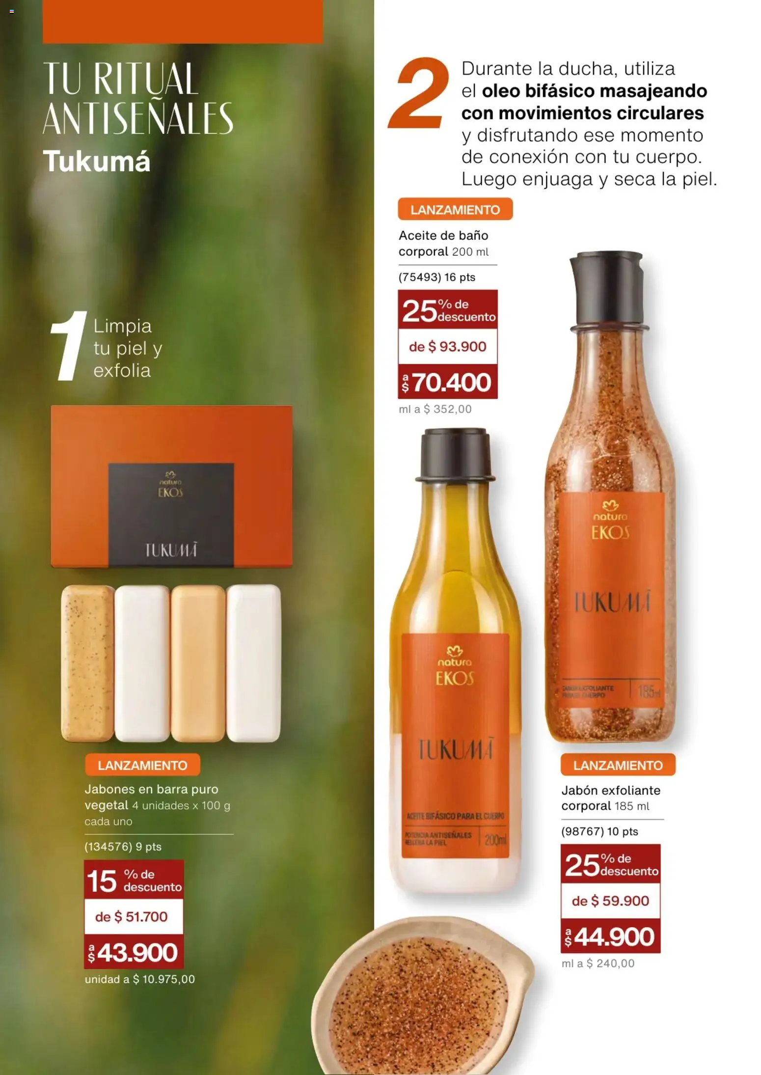 Natura revista - valida desde el 13.11.2025 | Página: 128 | Productos: Baño, Jabón, Aceite