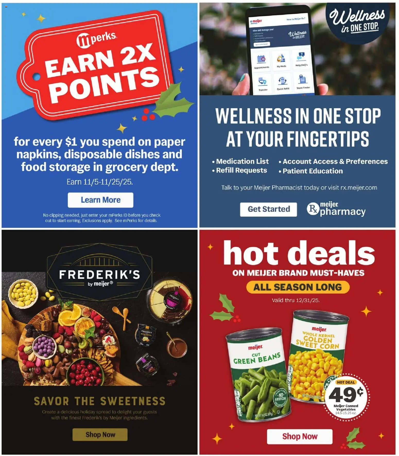 Meijer Weekly Ad - MI - valid from 19.11.2025 | Page: 42 | Products: Corn, Vegetables