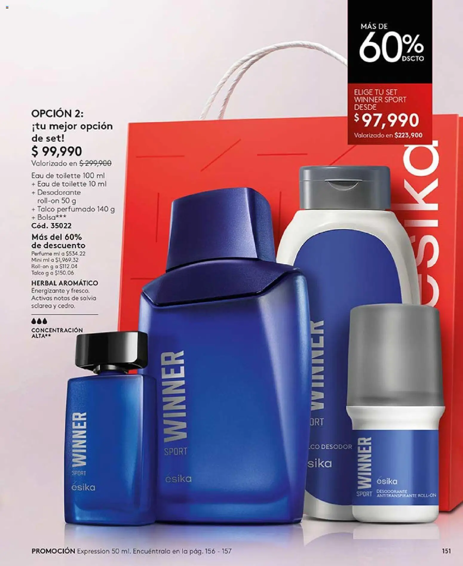 Ésika revista - valida desde el 03.11.2025 | Página: 163 | Productos: Bolsa, Perfume, Eau de toilette, Desodorante