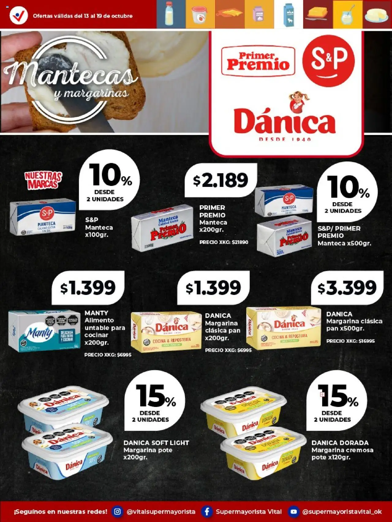 Vital - Especial de frescos - Avellaneda │ válido desde el 13.10.2025 | Página: 5 | Productos: Cocina, Manteca, Pan, Margarina