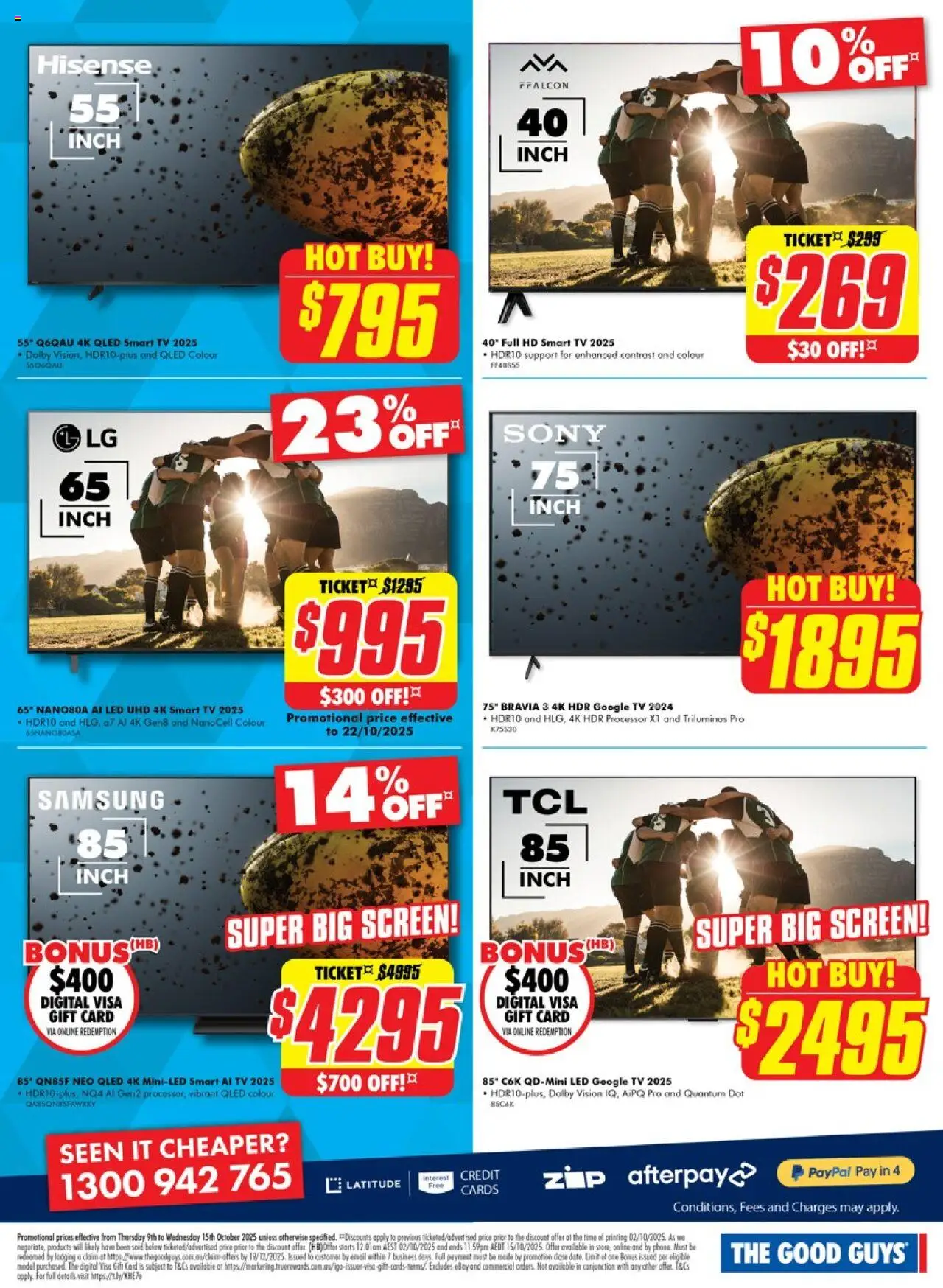 The Good Guys catalogue - valid from 08.10.2025 | Page: 3 | Products: Digital, Tv, Smart tv, Screen