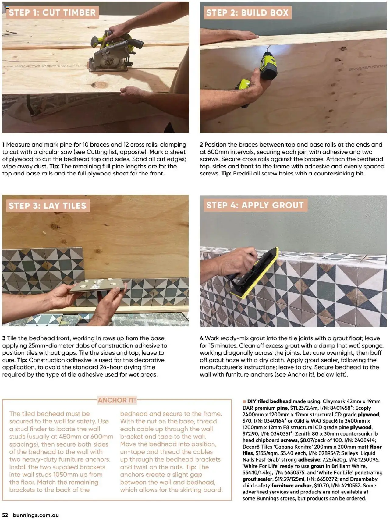 Bunnings Warehouse catalogue - valid from 01.07.2025 | Page: 52 | Products: Box, Saw, Cable