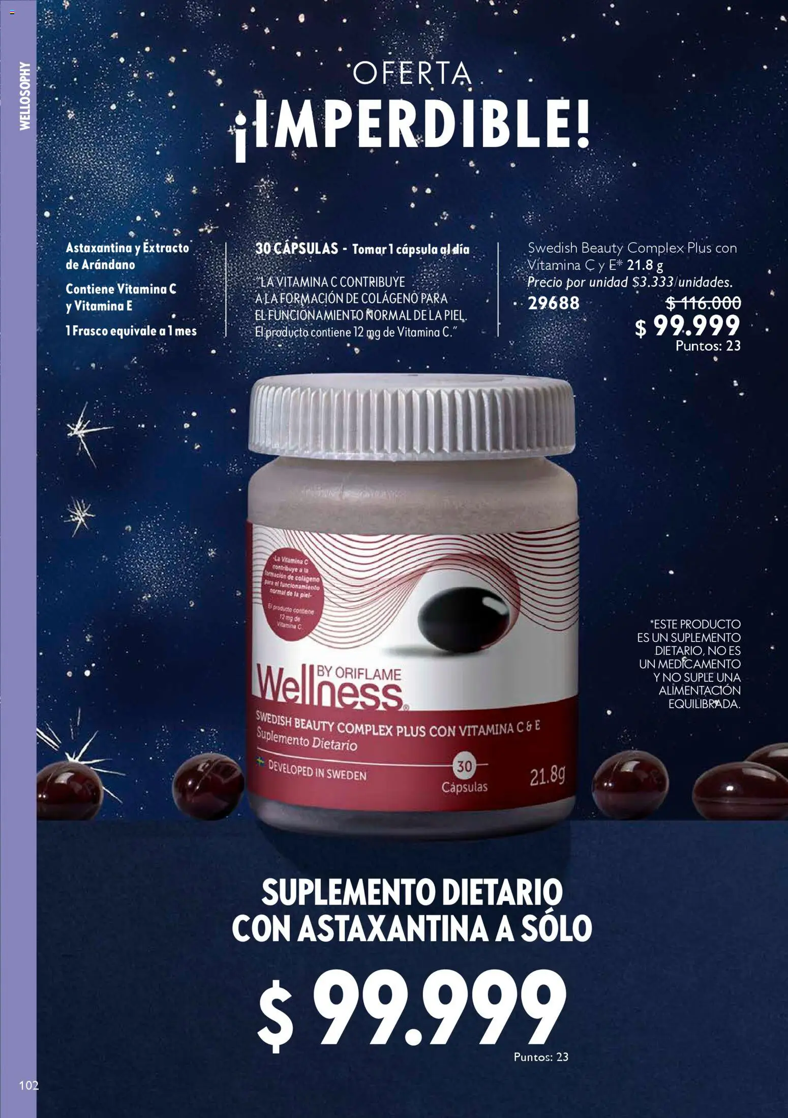 Oriflame revista - valida desde el 06.12.2025 | Página: 102 | Productos: Frasco, Suplemento dietario