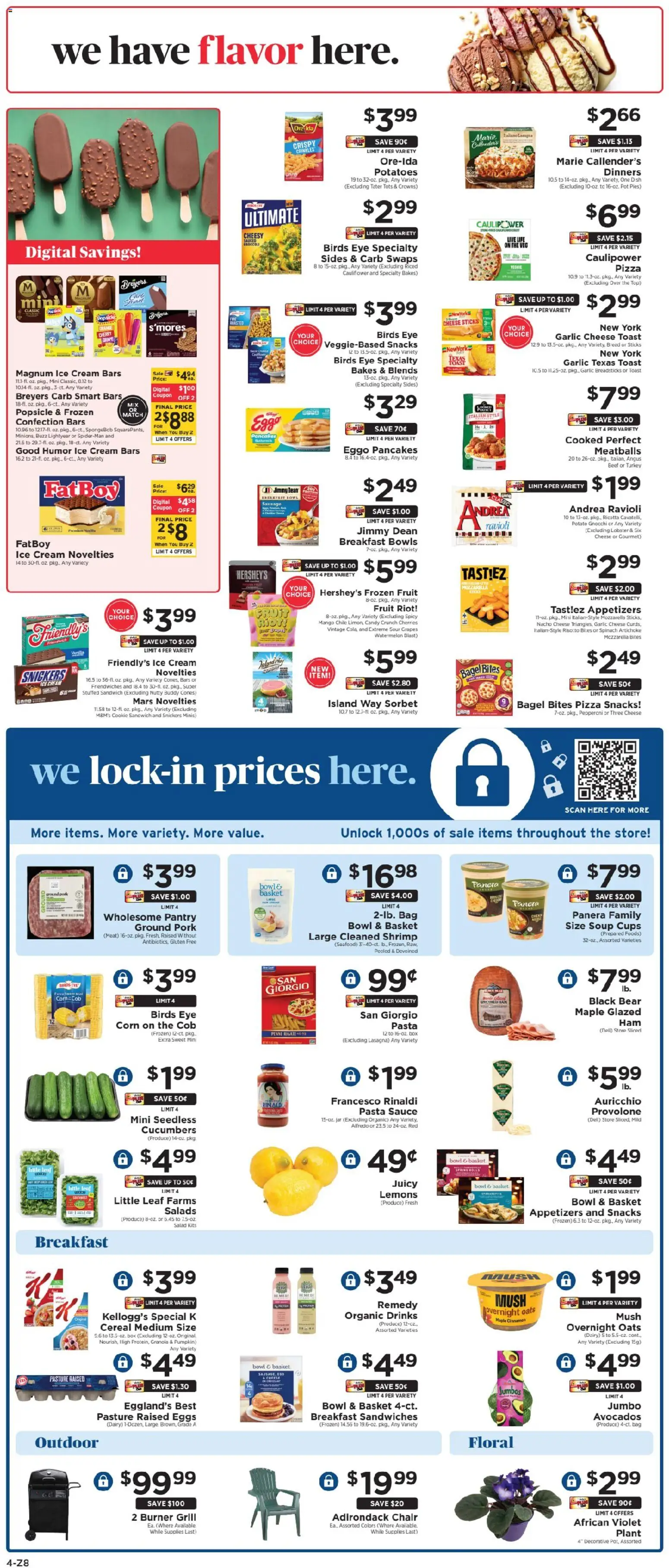 ShopRite Weekly Ad - valid from 10.04.2026 | Page: 8 | Products: Spinach, Seafood, Pumpkin, Watermelon