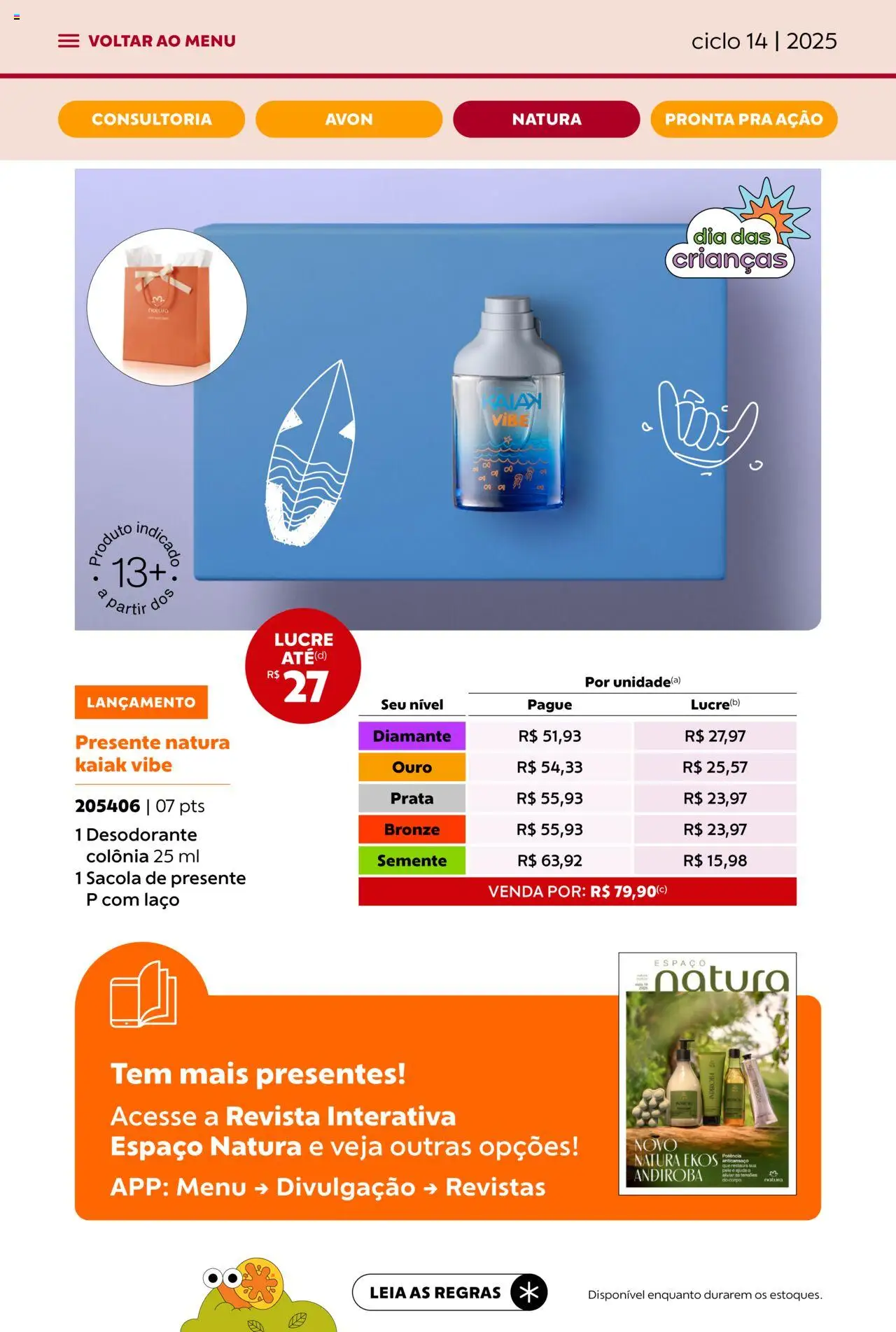 Avon Folheto - válido de 13.08.2025 | Página: 37 | Produtos: Desodorante, Revista