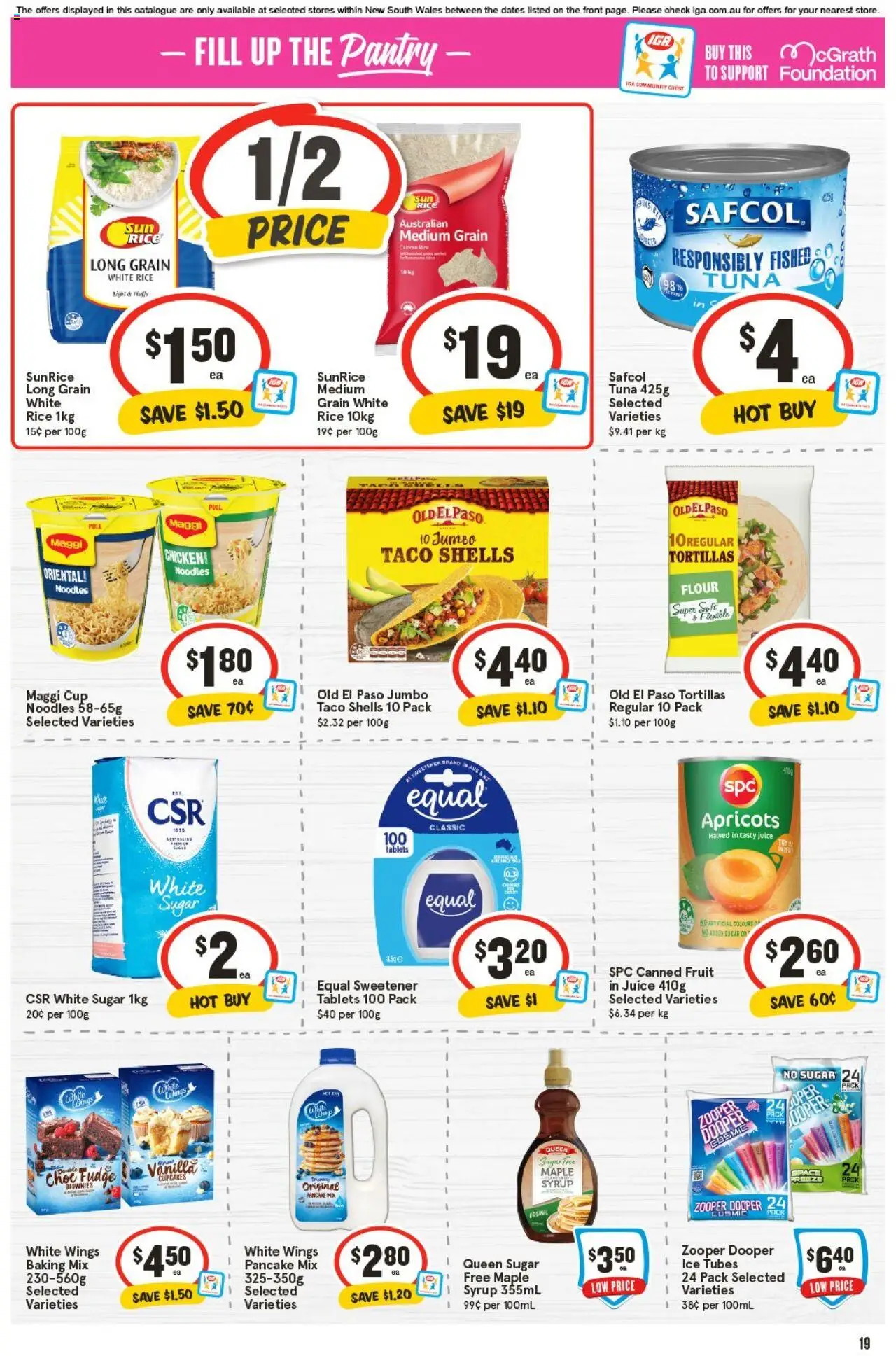 IGA catalogue - valid from 10.09.2025 | Page: 20 | Products: Flour, Juice, Noodles, Foundation