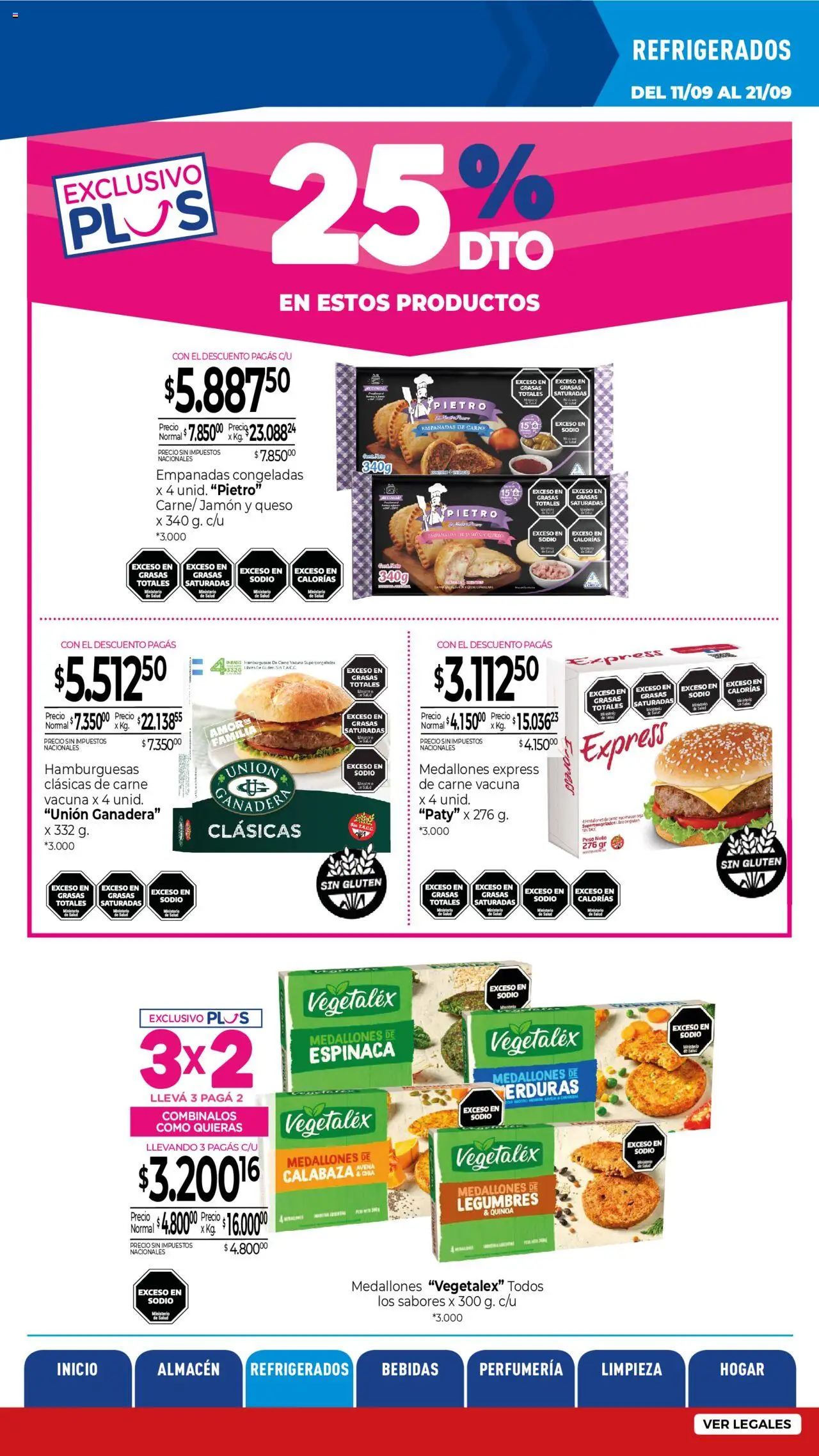 La Anonima - Insuperables - z5 │ válido desde el 11.09.2025 | Página: 15 | Productos: Peso, Queso, Jamón, Espinaca
