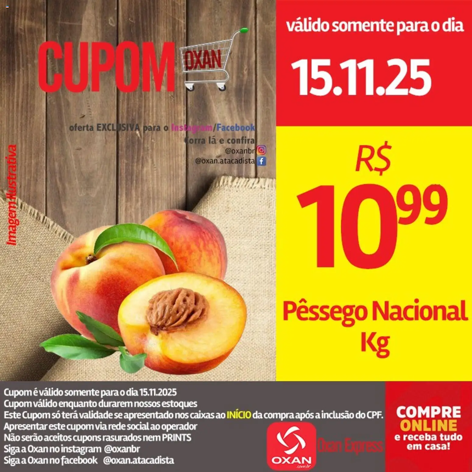 Oxan Atacadista Folheto - válido de 15.11.2025 | Página: 15 | Produtos: Pêssego