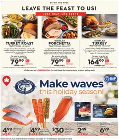 Preview of Longo's weekly flyer / circulaire from shop Longo's valid from 27.11.2025 | Page: 19 | Products: Turkey