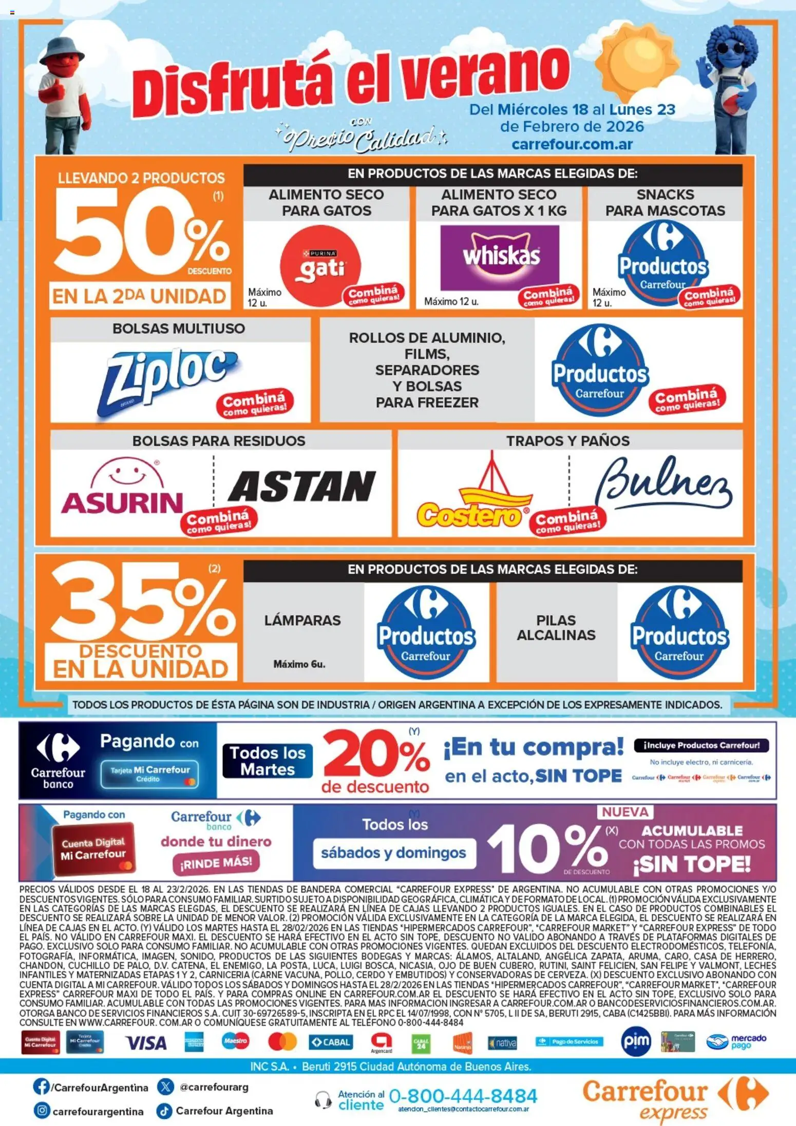 Carrefour Express - Ofertas │ válido desde el 18.02.2026 | Página: 5 | Productos: Teléfono, Caso, Cuchillo, Sobre