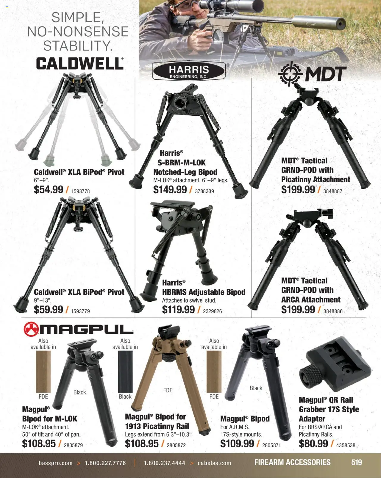 Cabela's Hunting Master 25 - valid from 11.08.2025 | Page: 519 | Products: Swivel, Adapter