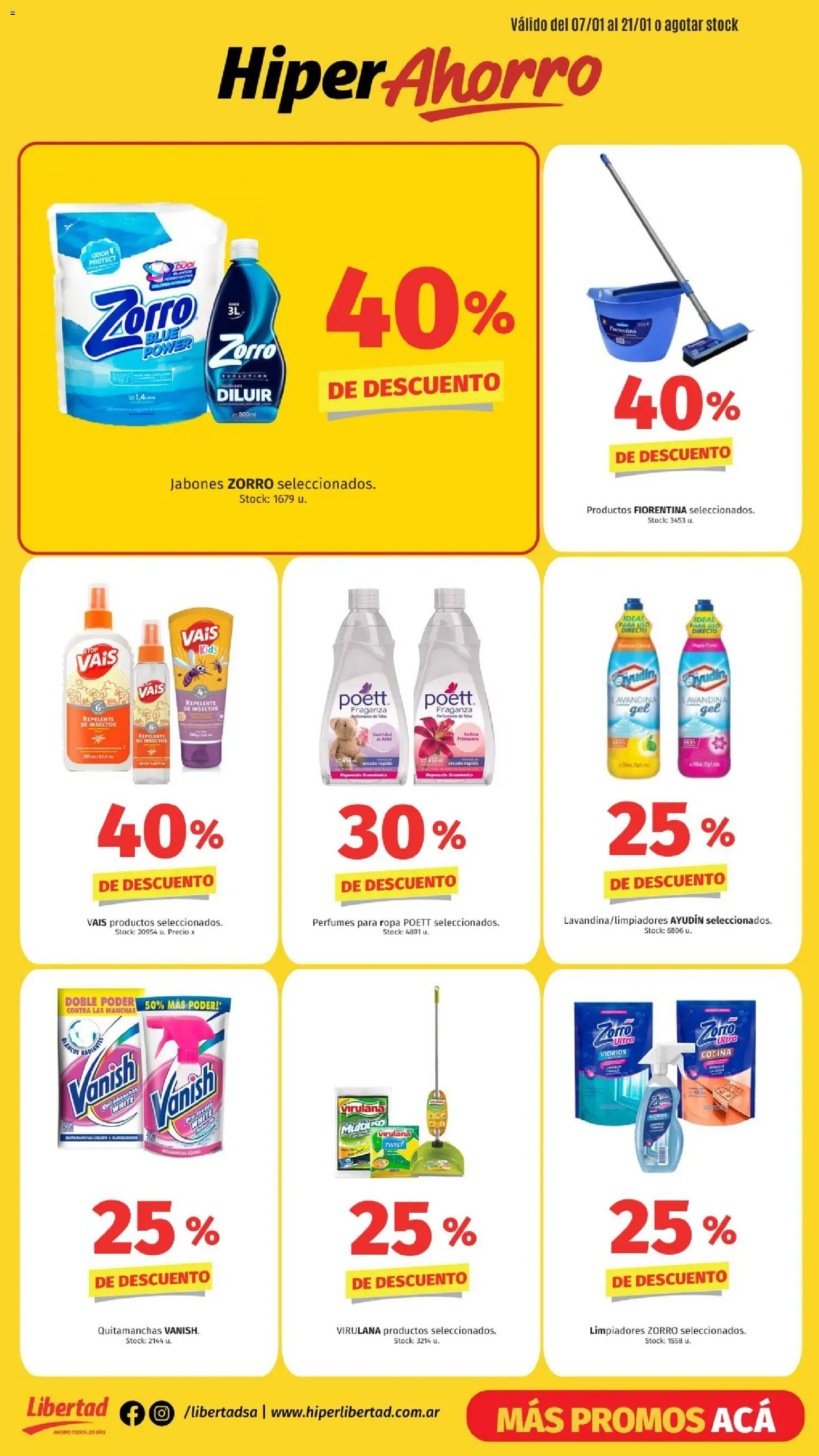 Hipermercado Libertad - Hiper ahorro │ válido desde el 05.02.2026 | Página: 8 | Productos: Repelente, Cocina, Quitamanchas, Ropa