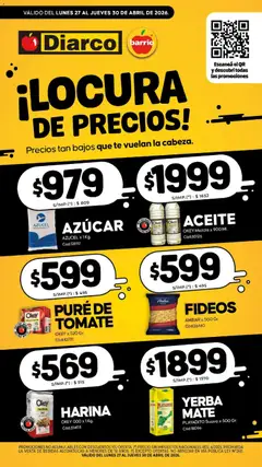 Vista previa Diarco - Especial Locura De Precios válido desde el 27.04.2026