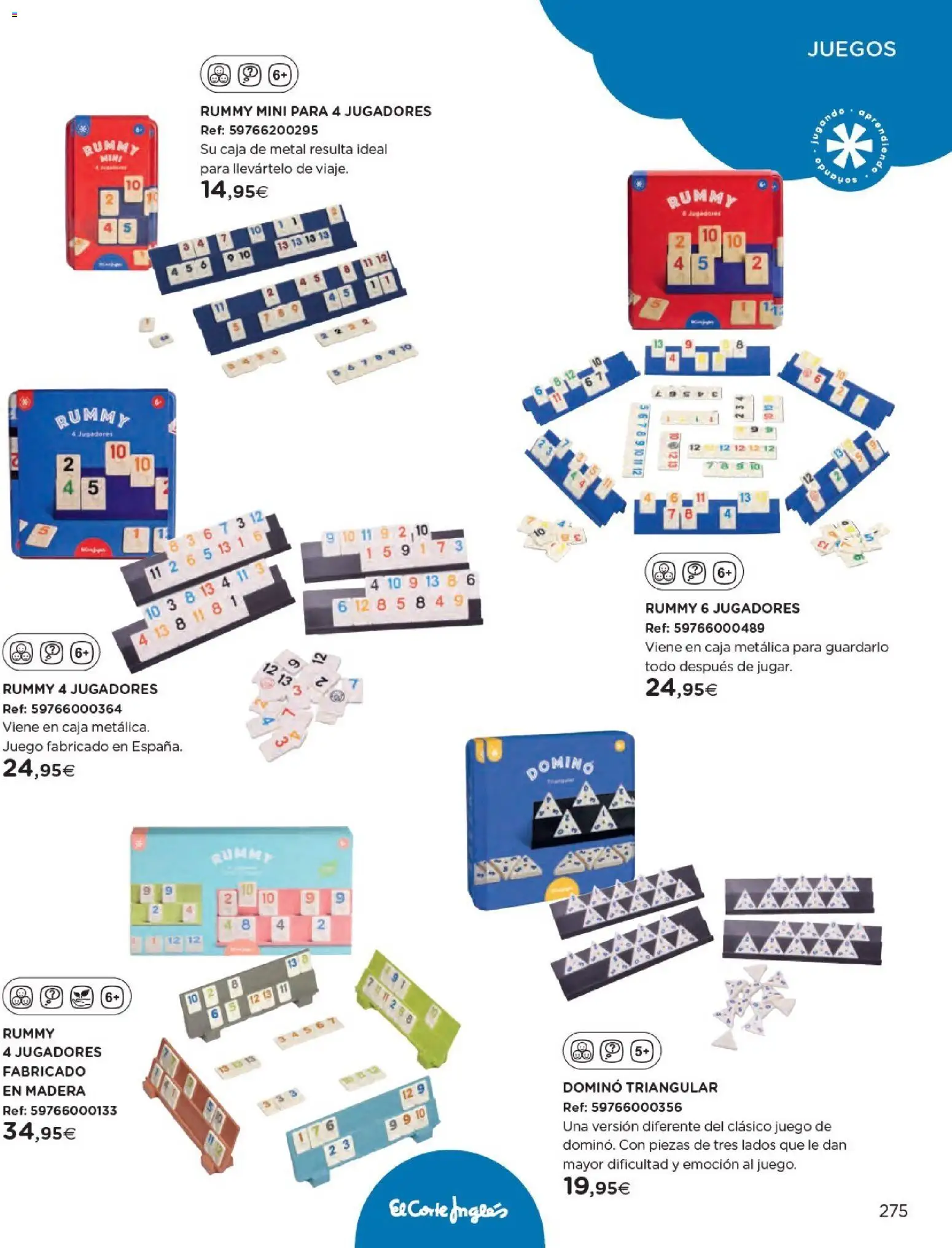 Nuevas ofertas de El Corte Inglés válidas en toda la República Mexicana desde el 27.10.2025. ¡Encuentra las mejores ofertas en El Corte Inglés catálogo Juguetes! | Página: 275 | Productos: Juego, Caja