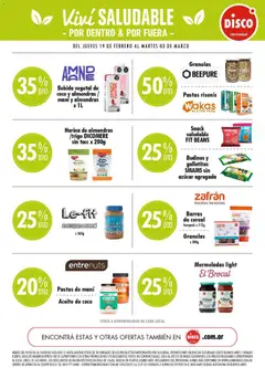 Vista previa Disco - VOLANTE VIVIR SALUDABLE DISCO válido desde el 19.02.2026