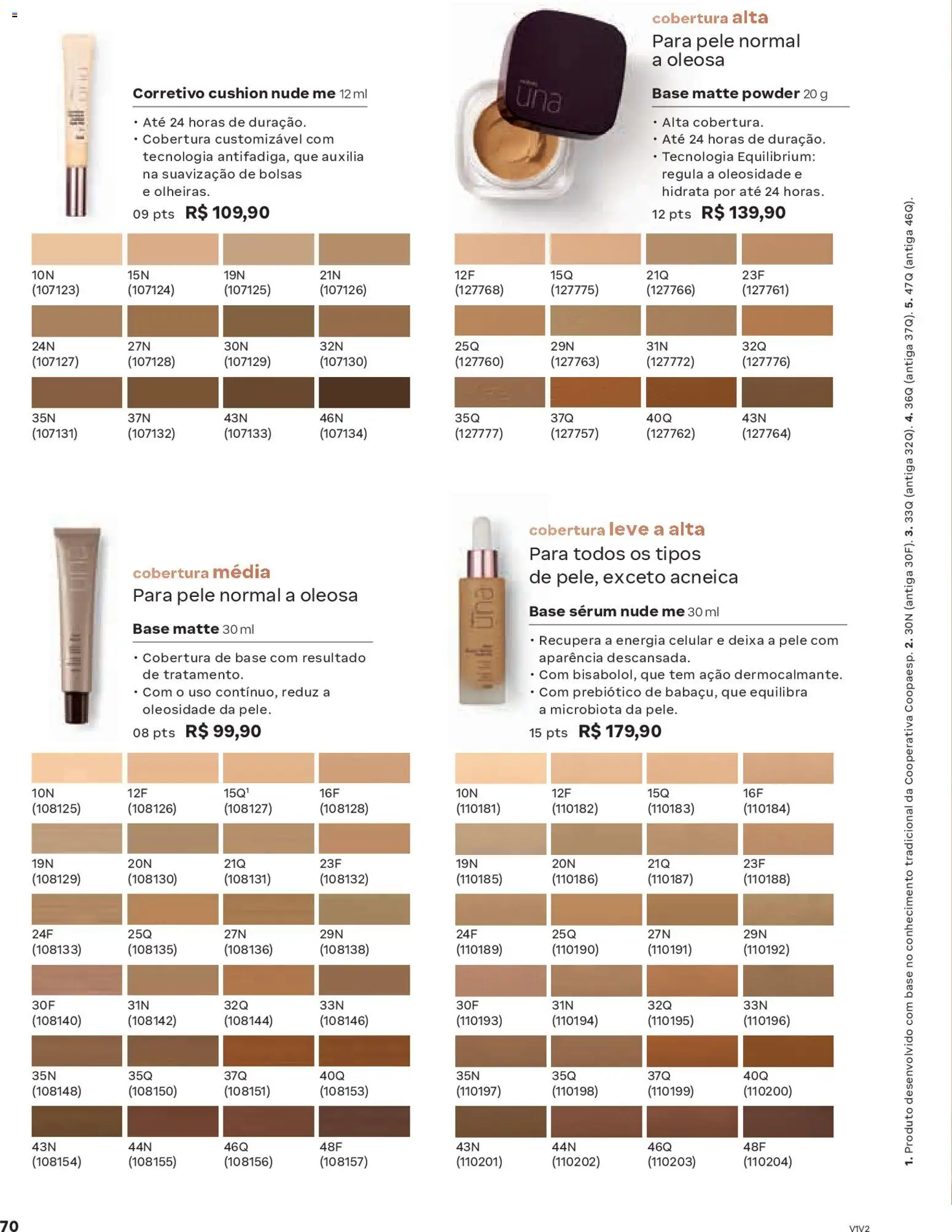 Natura Folheto - válido de 19.02.2026 | Página: 70 | Produtos: Celular, Corretivo, Base, Sérum