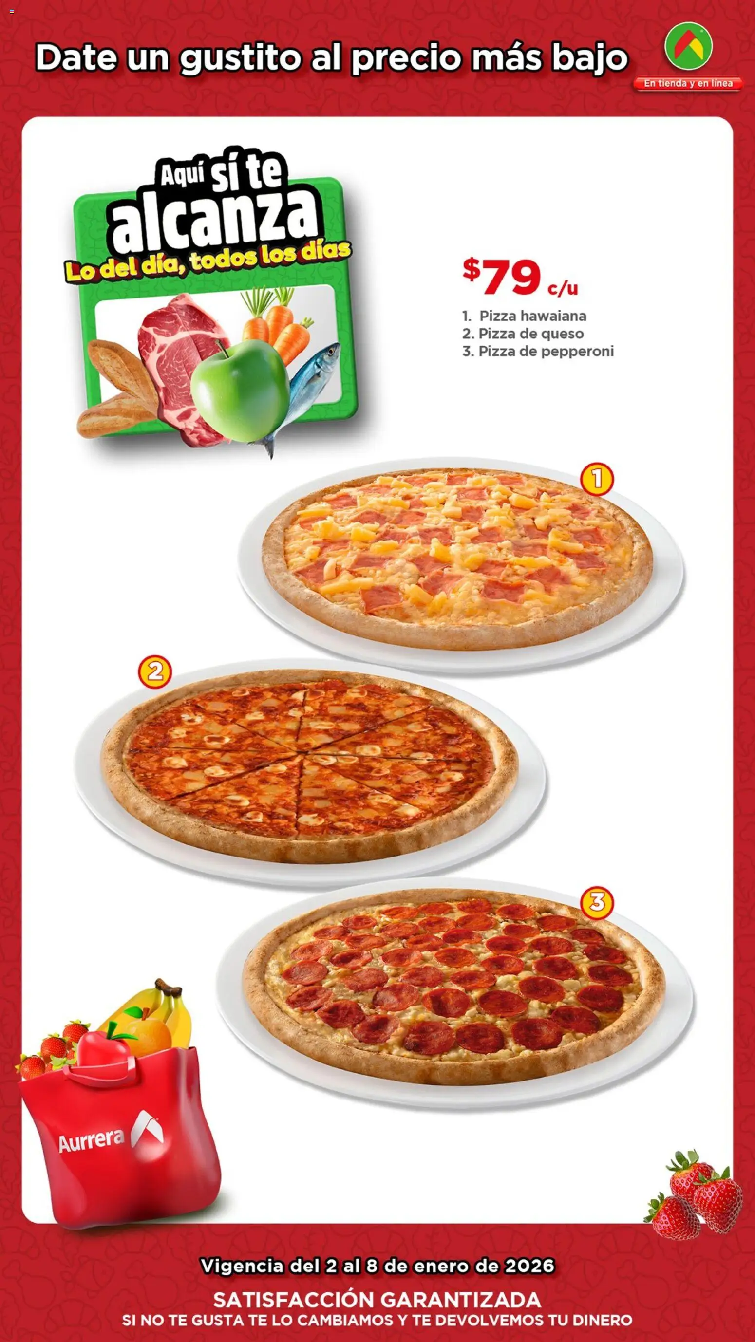 Nuevas ofertas de Bodega Aurrerá válidas en toda la República Mexicana desde el 02.01.2026. ¡Encuentra las mejores ofertas en Bodega Aurrerá folleto Ofertas! | Página: 3 | Productos: Queso, Pizza, Té